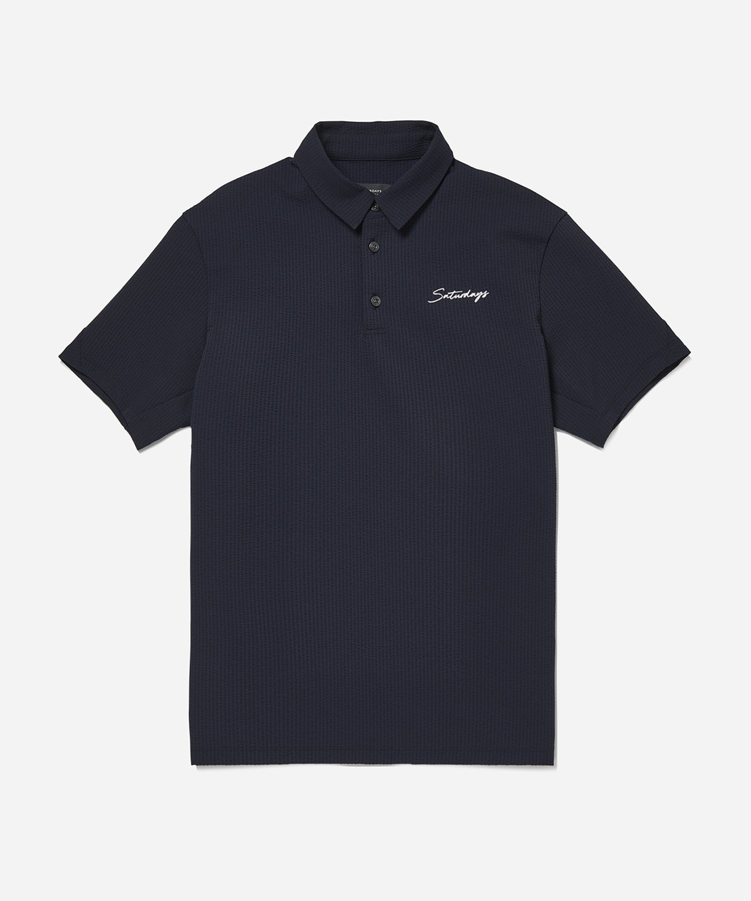 Seersucker Polo Shirt S/S