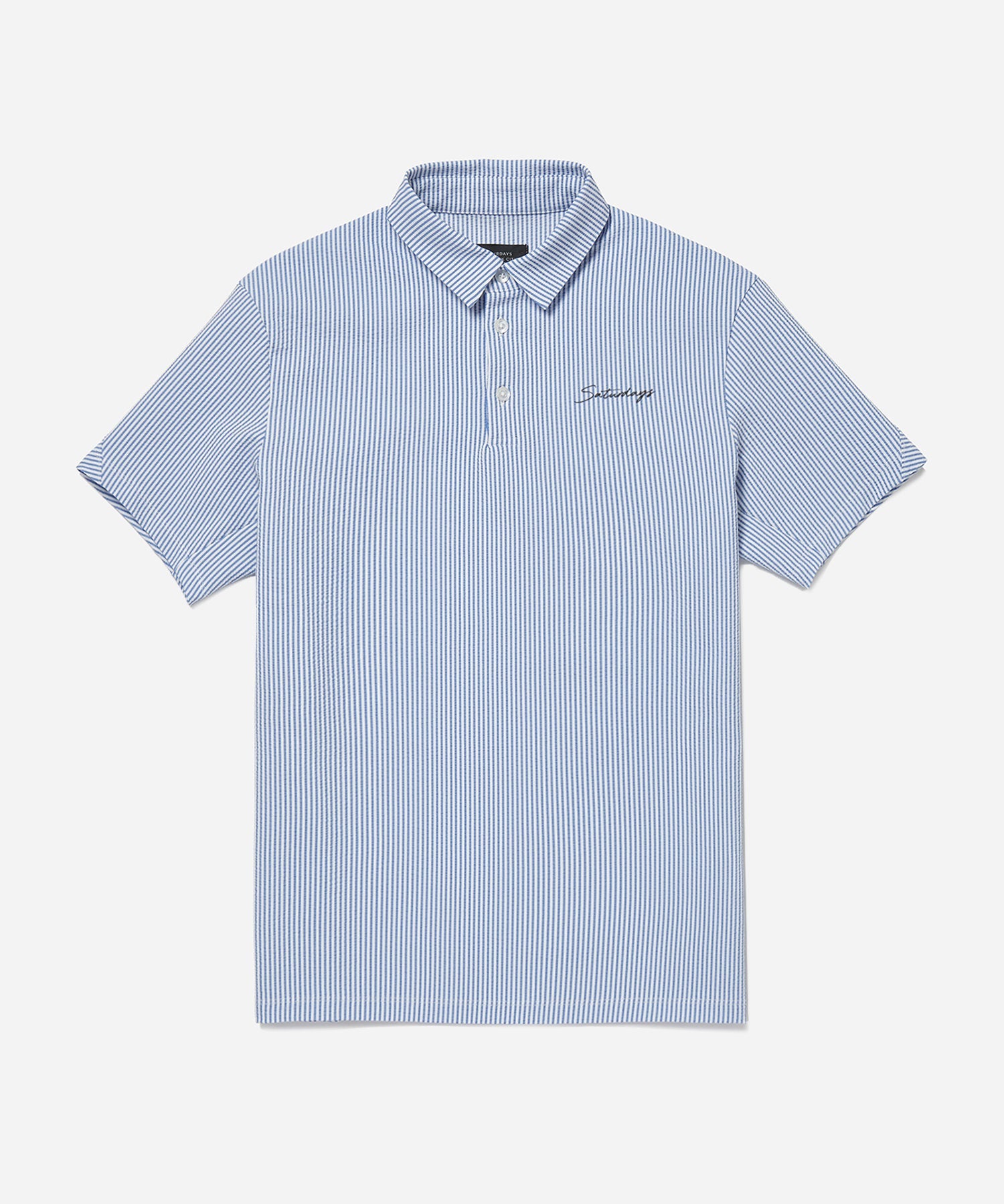 Seersucker Polo Shirt S/S