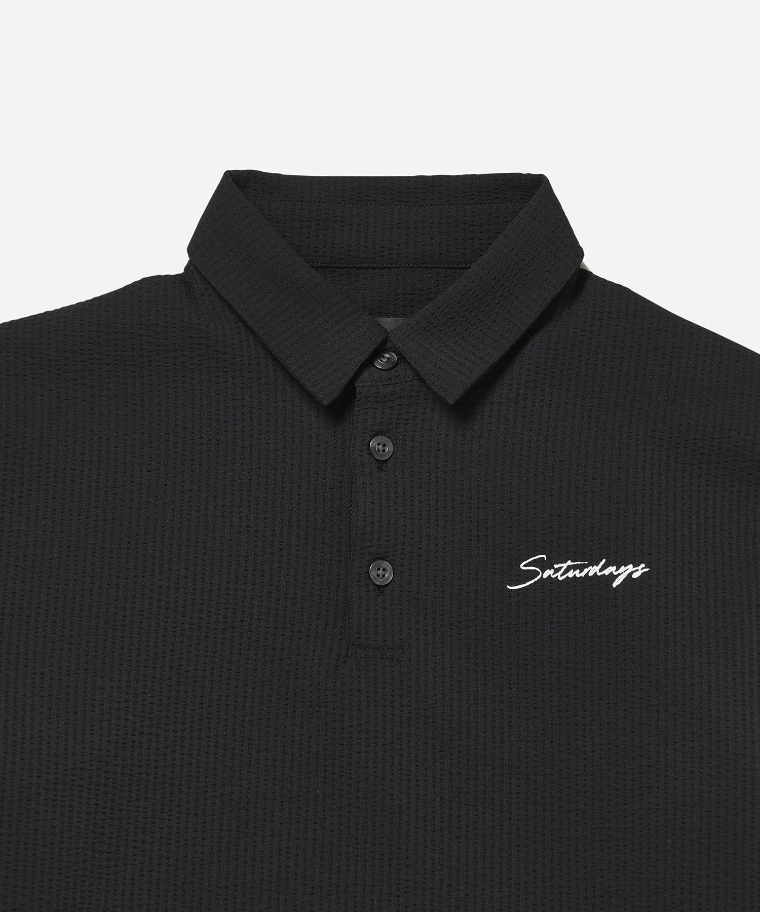 Seersucker Polo Shirt S/S