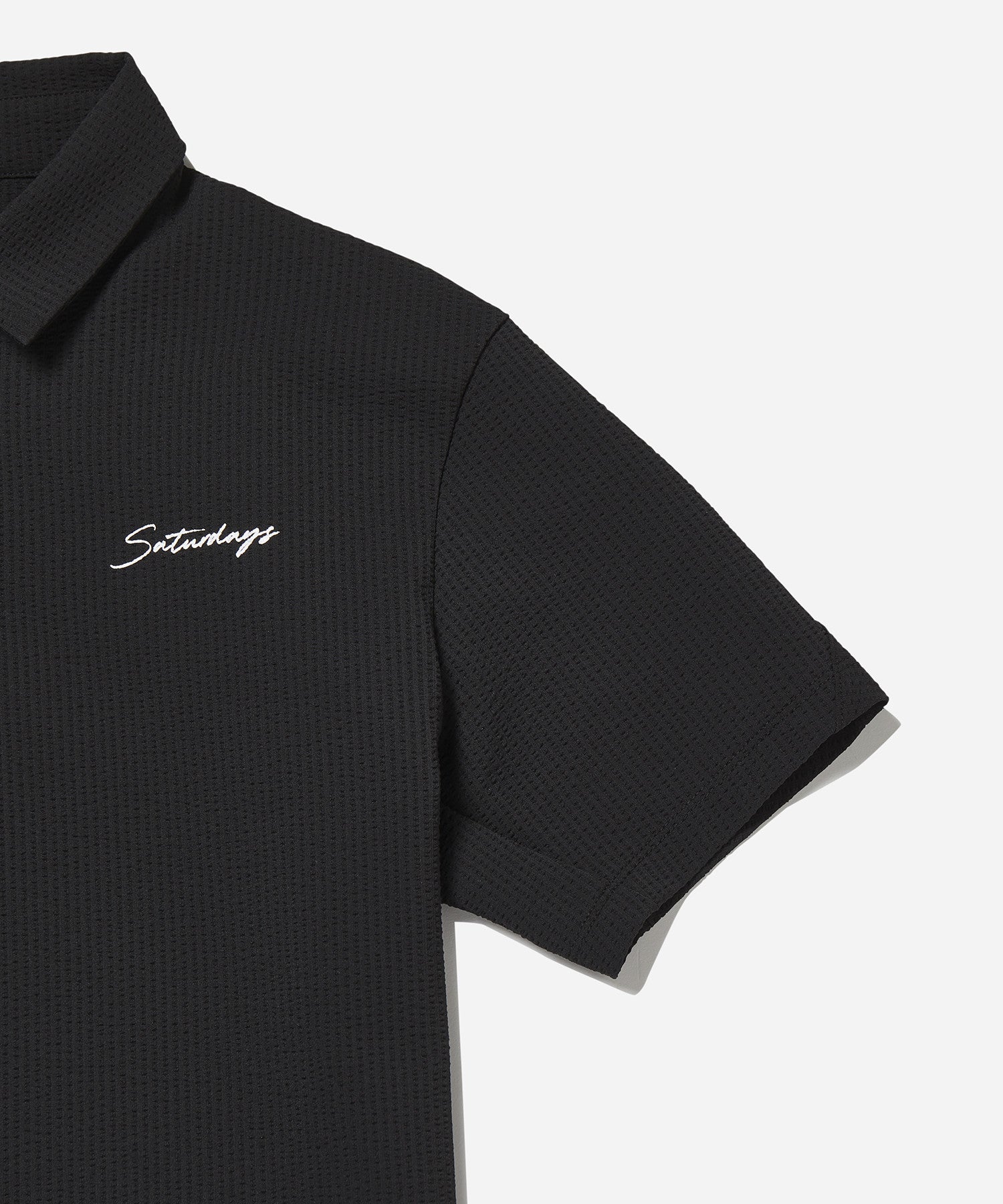 Seersucker Polo Shirt S/S