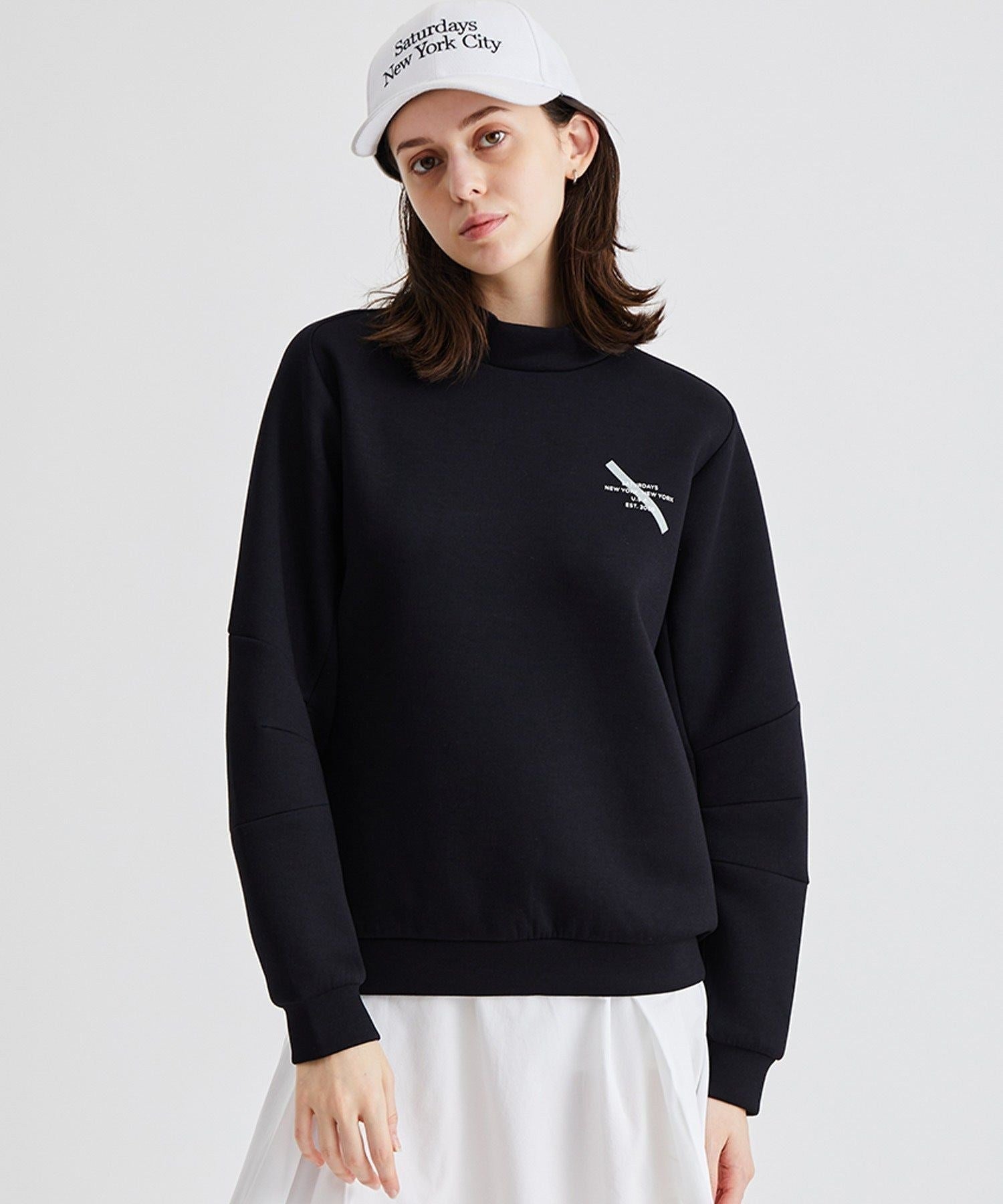 Lightweight Sweat Mock Neck Top | WOMEN | Saturdays NYC Japan