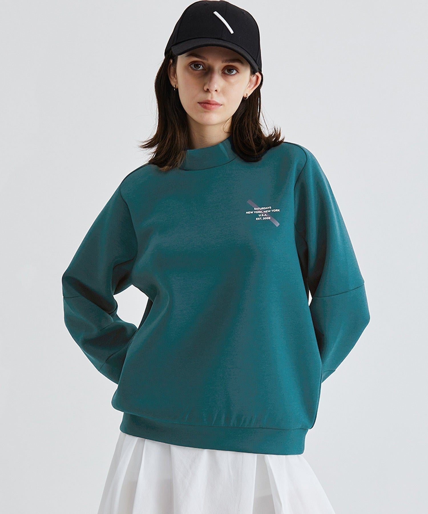 Lightweight Sweat Mock Neck Top | WOMEN | Saturdays NYC Japan