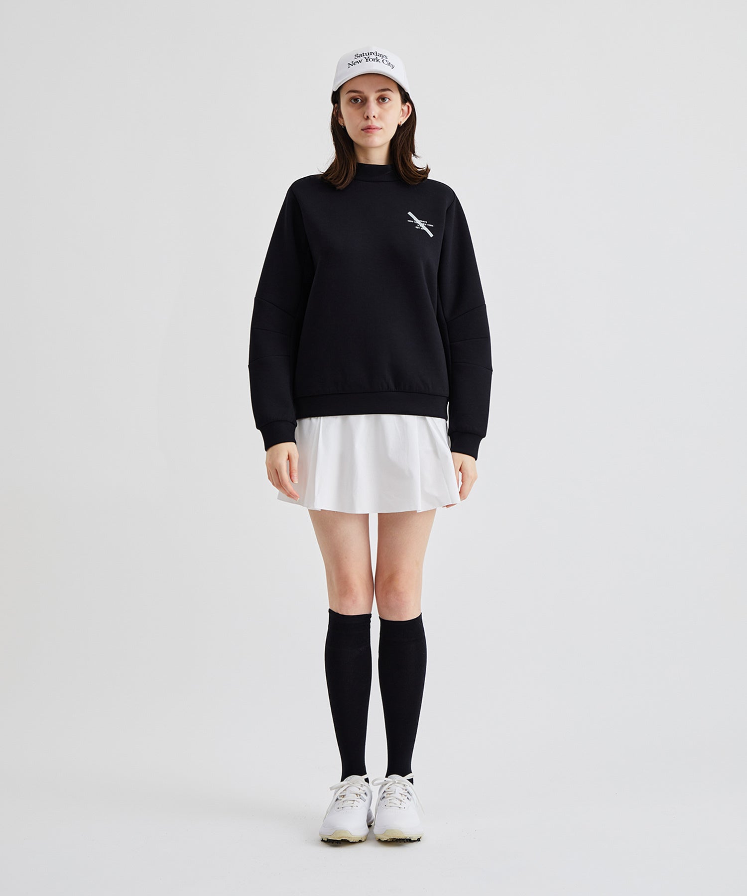 Lightweight Sweat Mock Neck Top | WOMEN | Saturdays NYC Japan Lightweight Sweat Mock Neck Top | WOMEN | Saturdays NYC Japan