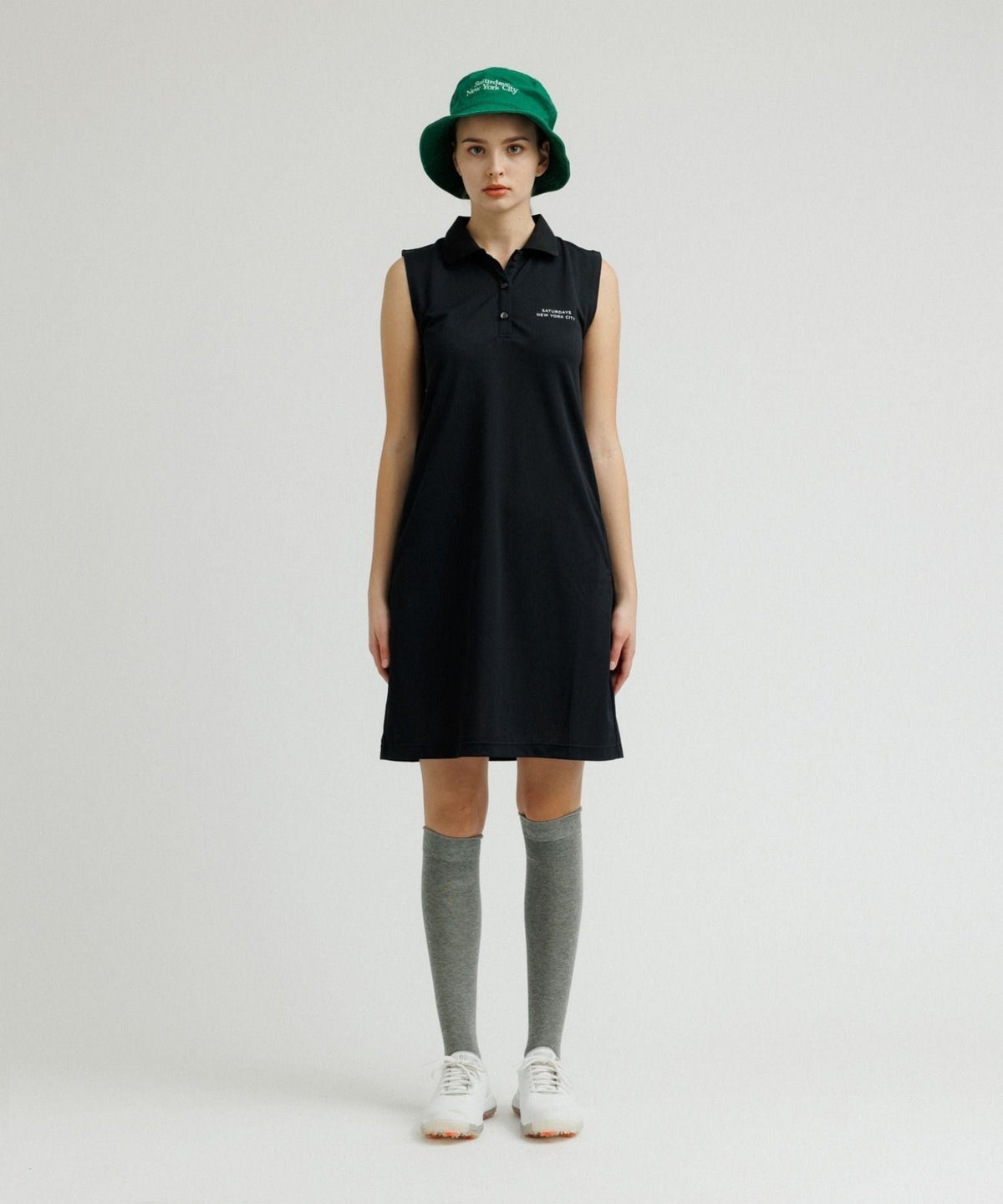 Cutline Basic Polo Onepiece | WOMEN