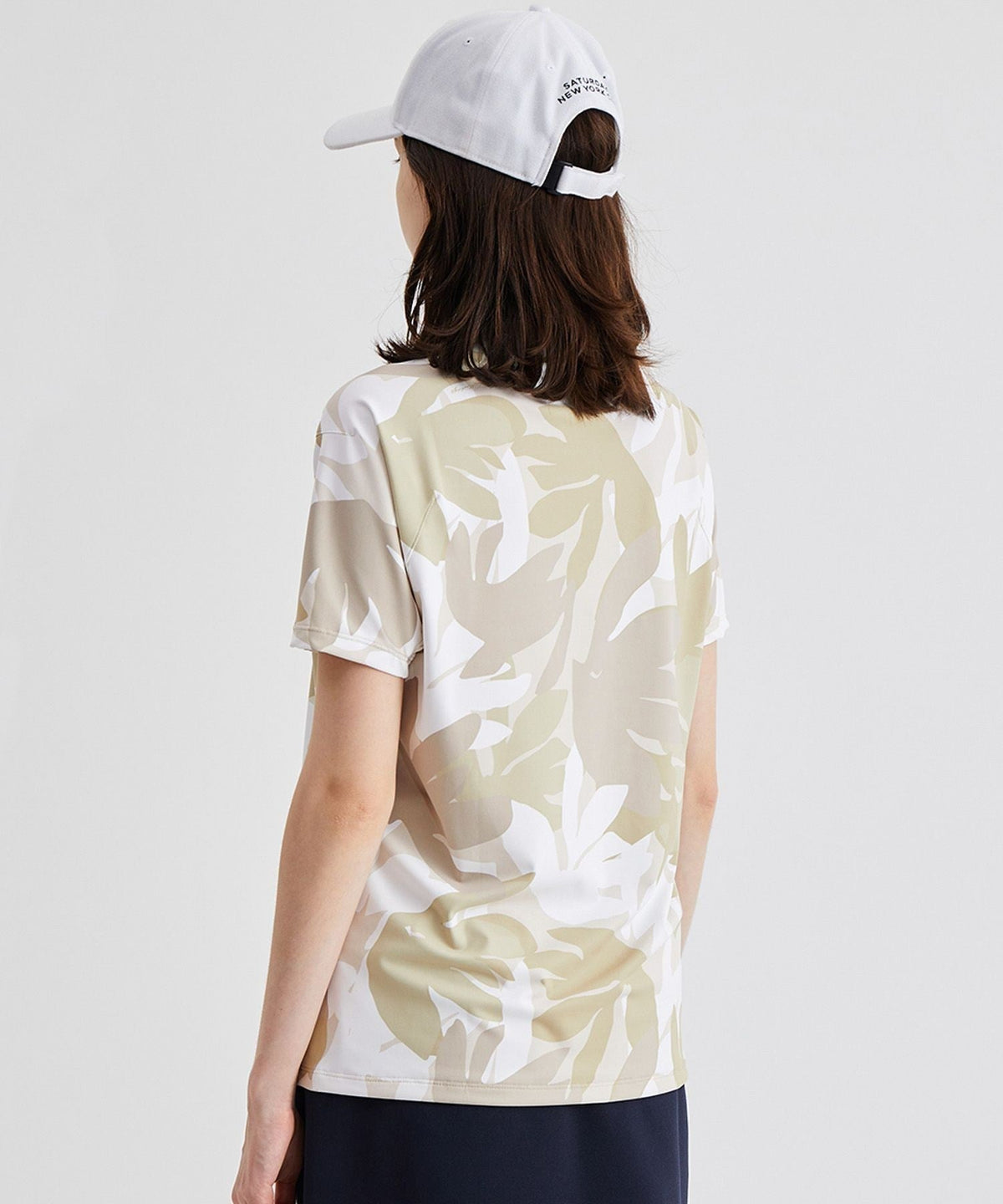 Flower Tech Mock Shirt | WOMEN