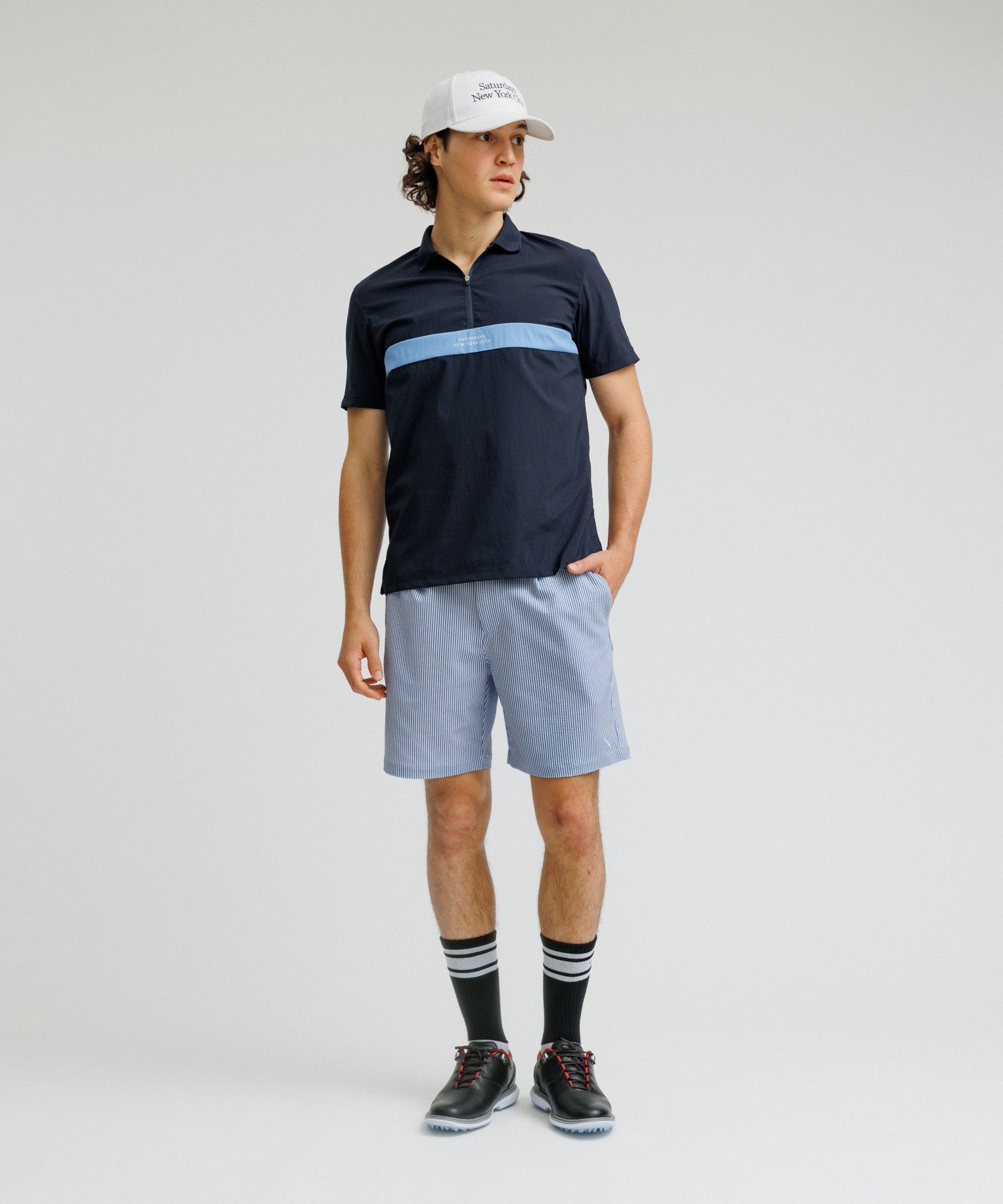 Seersucker One Tuck Short Pant | Saturdays NYC Japan