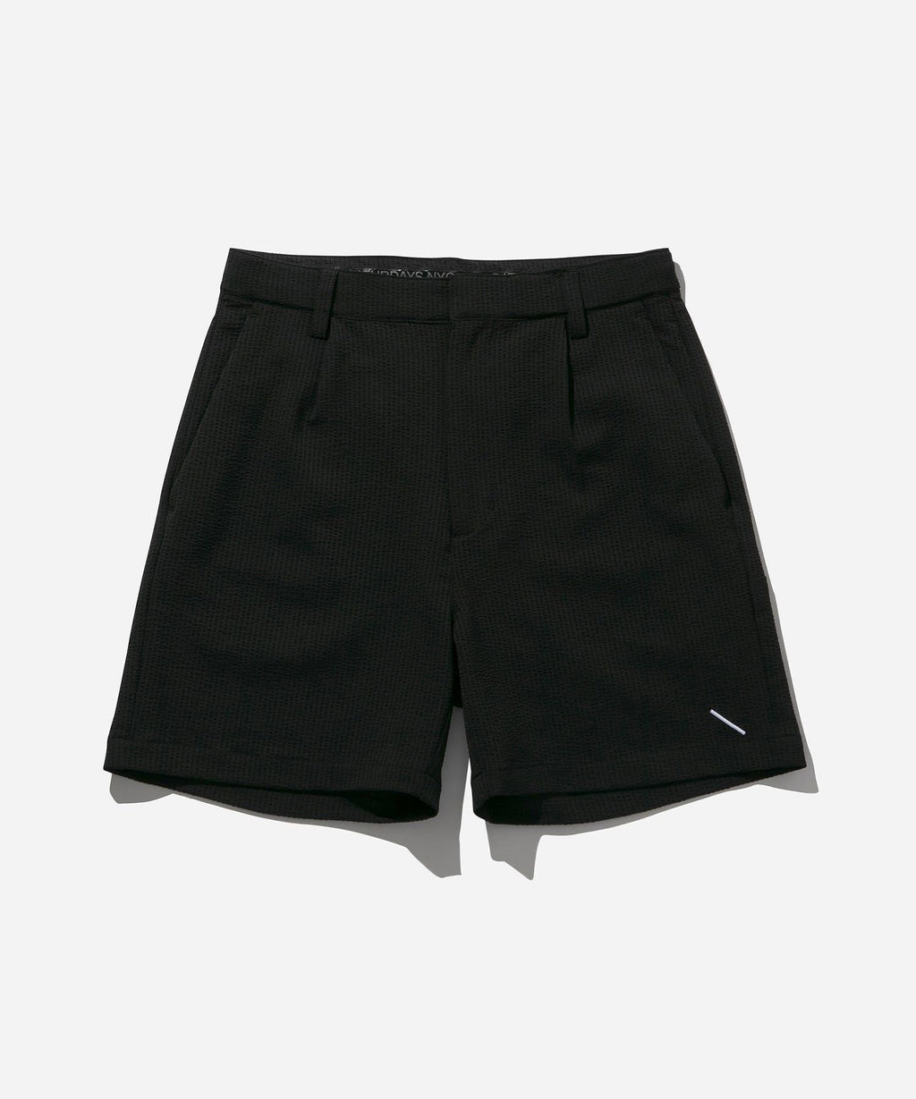 Seersucker One Tuck Short Pant | WOMEN