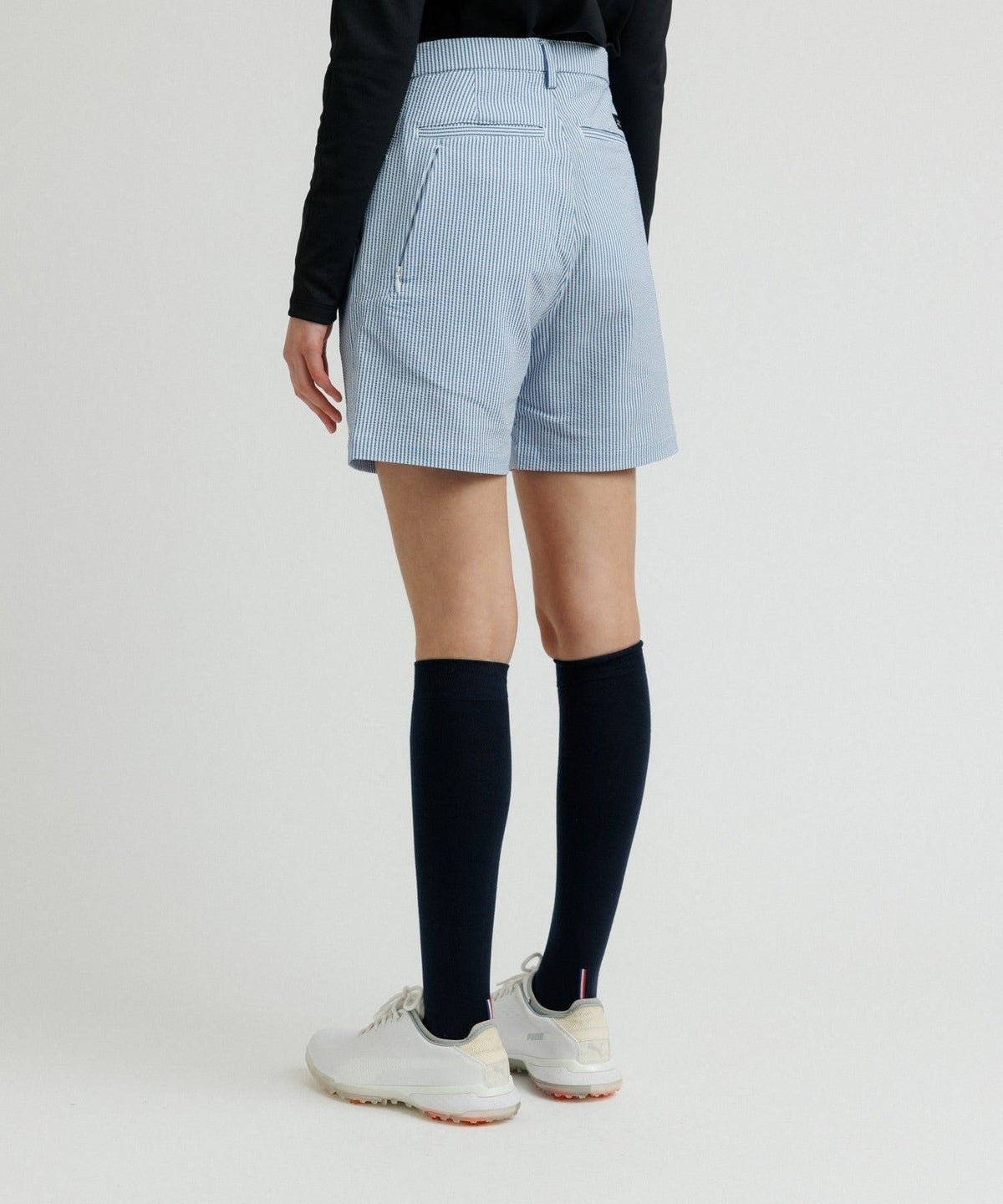 Seersucker One Tuck Short Pant | WOMEN