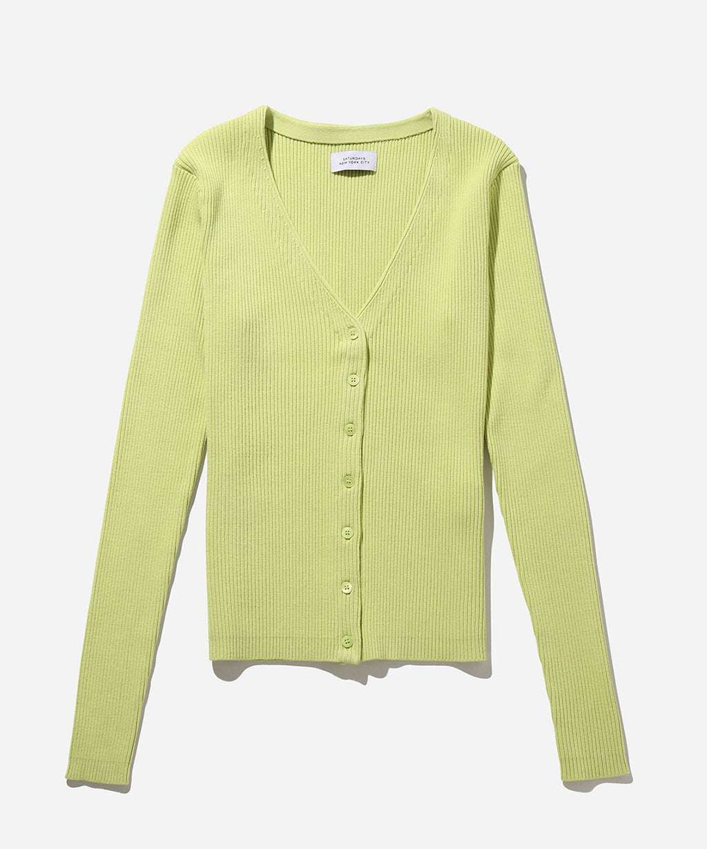 カーディガン Lindsey Rib Knit Cardigan レディース Lindsey Rib Knit Cardigan | Saturdays NYC Japan