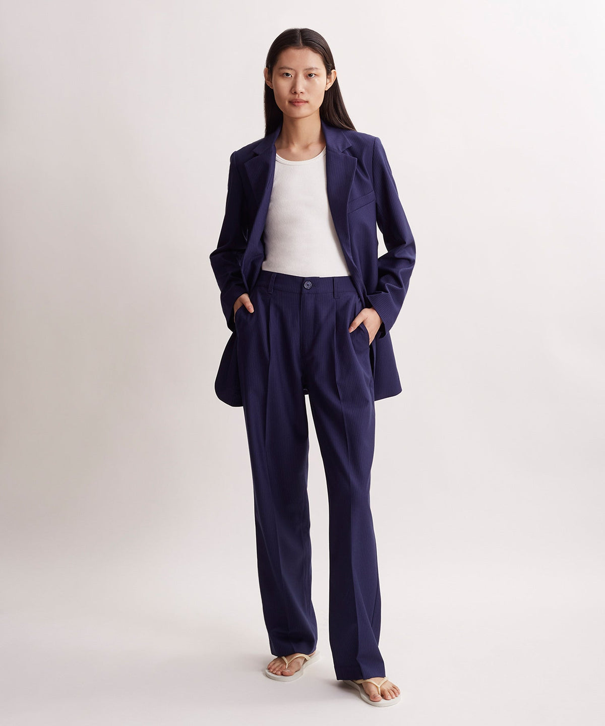 Aria Pinstripe Blazer
