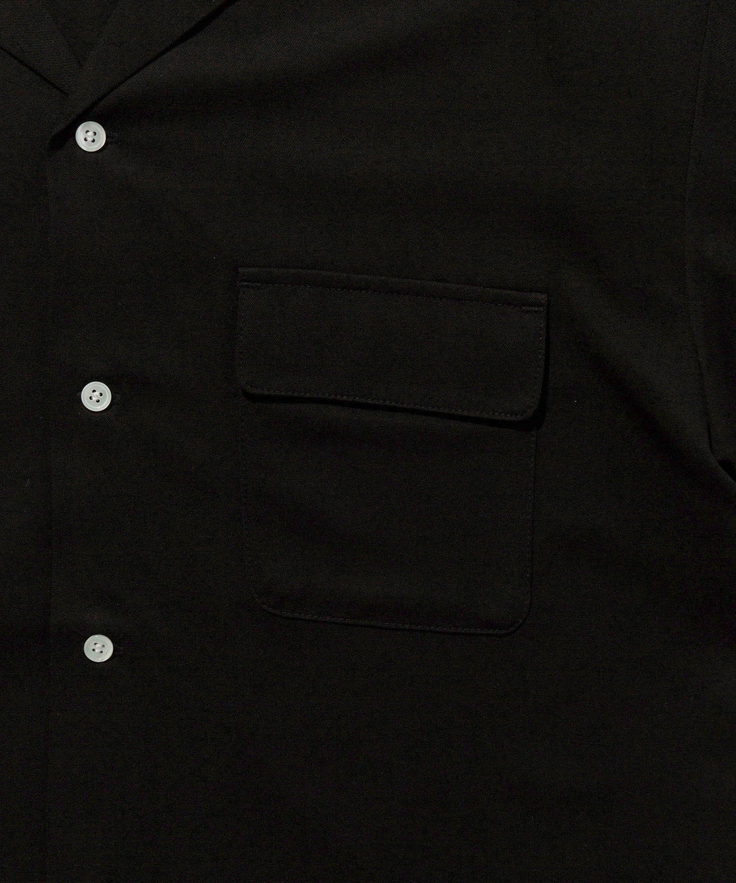 Solid Rayon Open Collar S/S Shirt | Saturdays NYC Japan