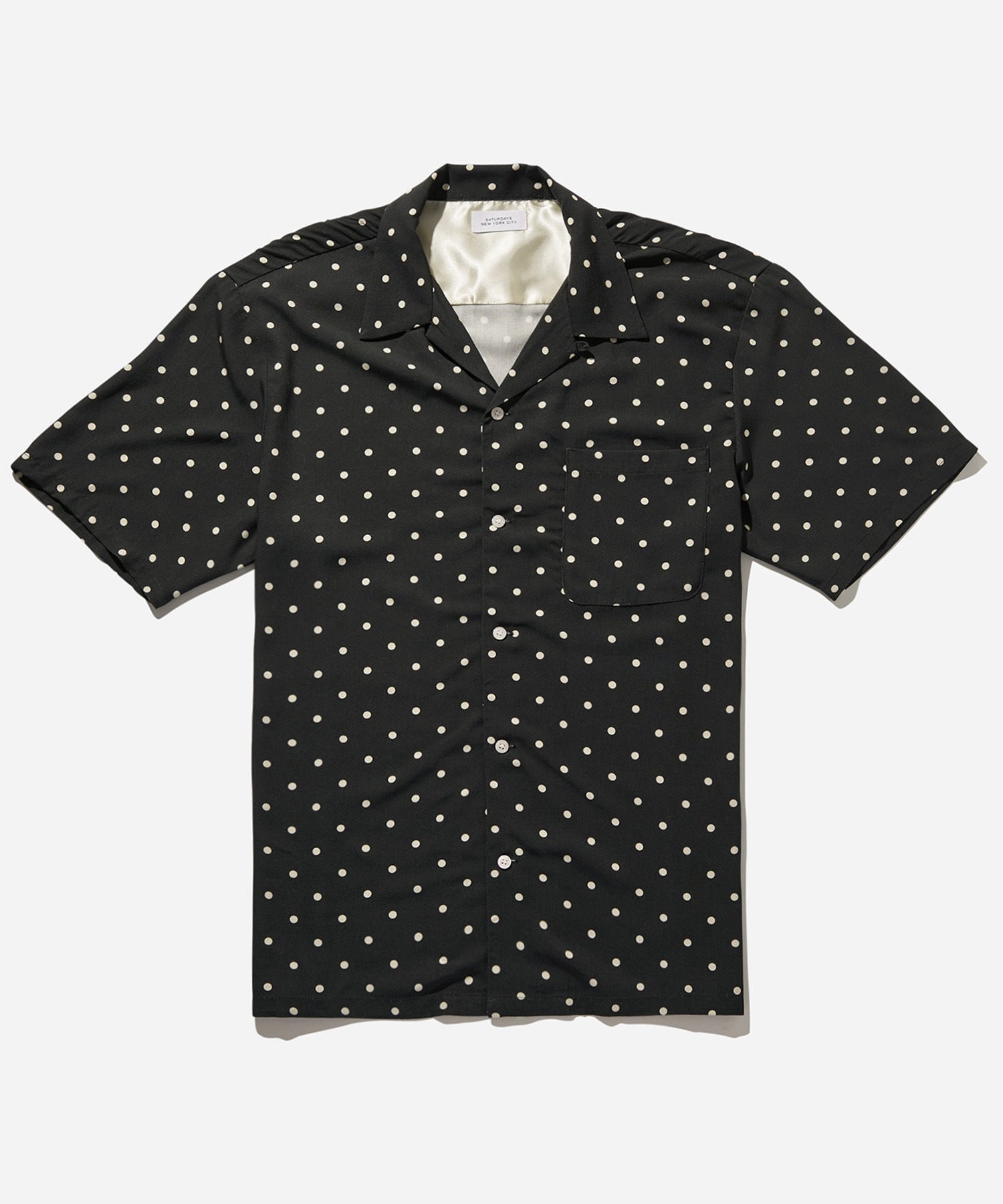 Dot Open Collar S/S Shirt