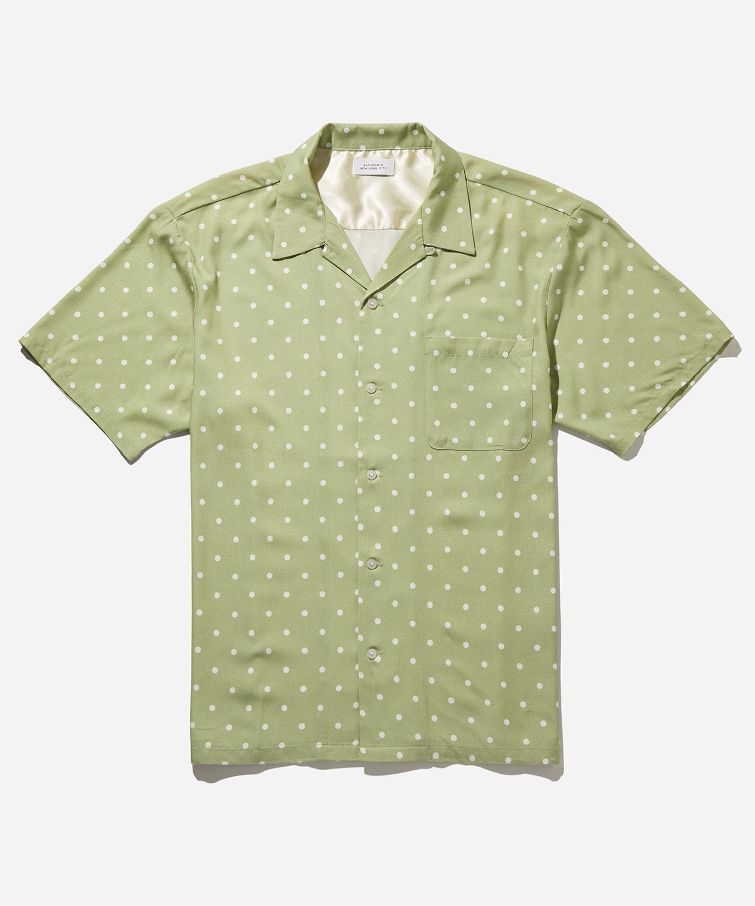 Dot Open Collar S/S Shirt