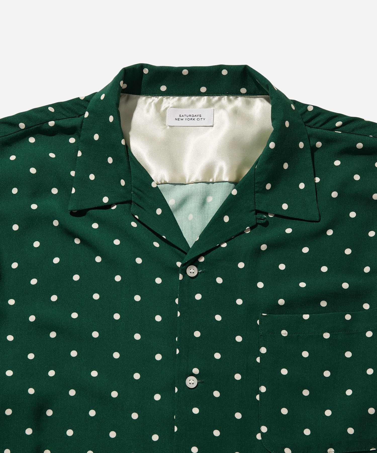 Dot Open Collar S/S Shirt