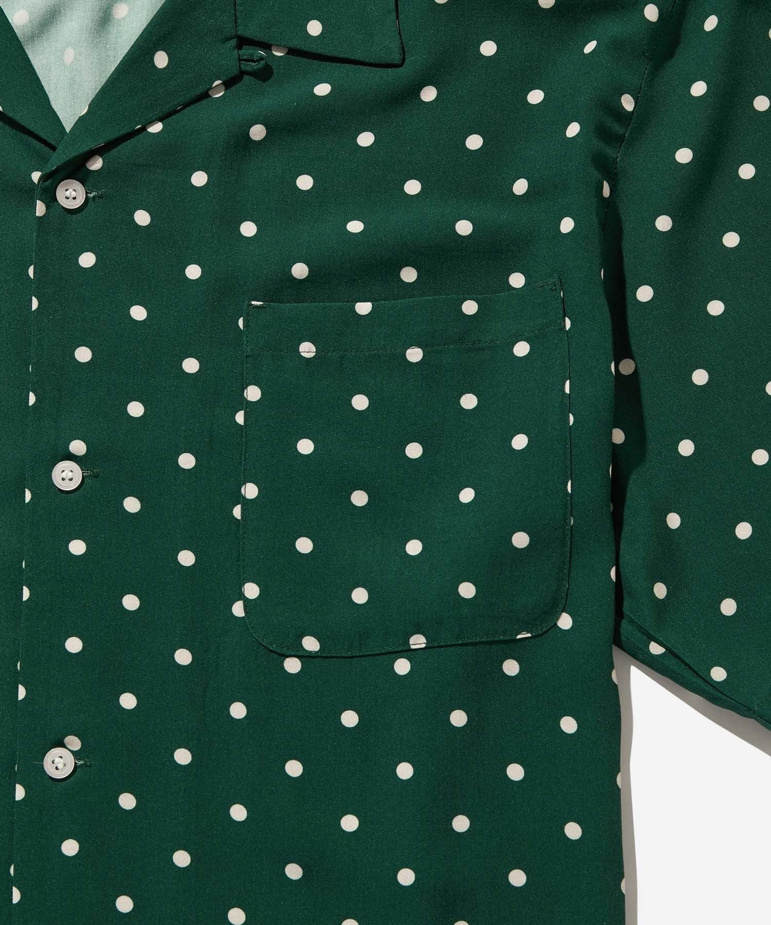 Dot Open Collar S/S Shirt