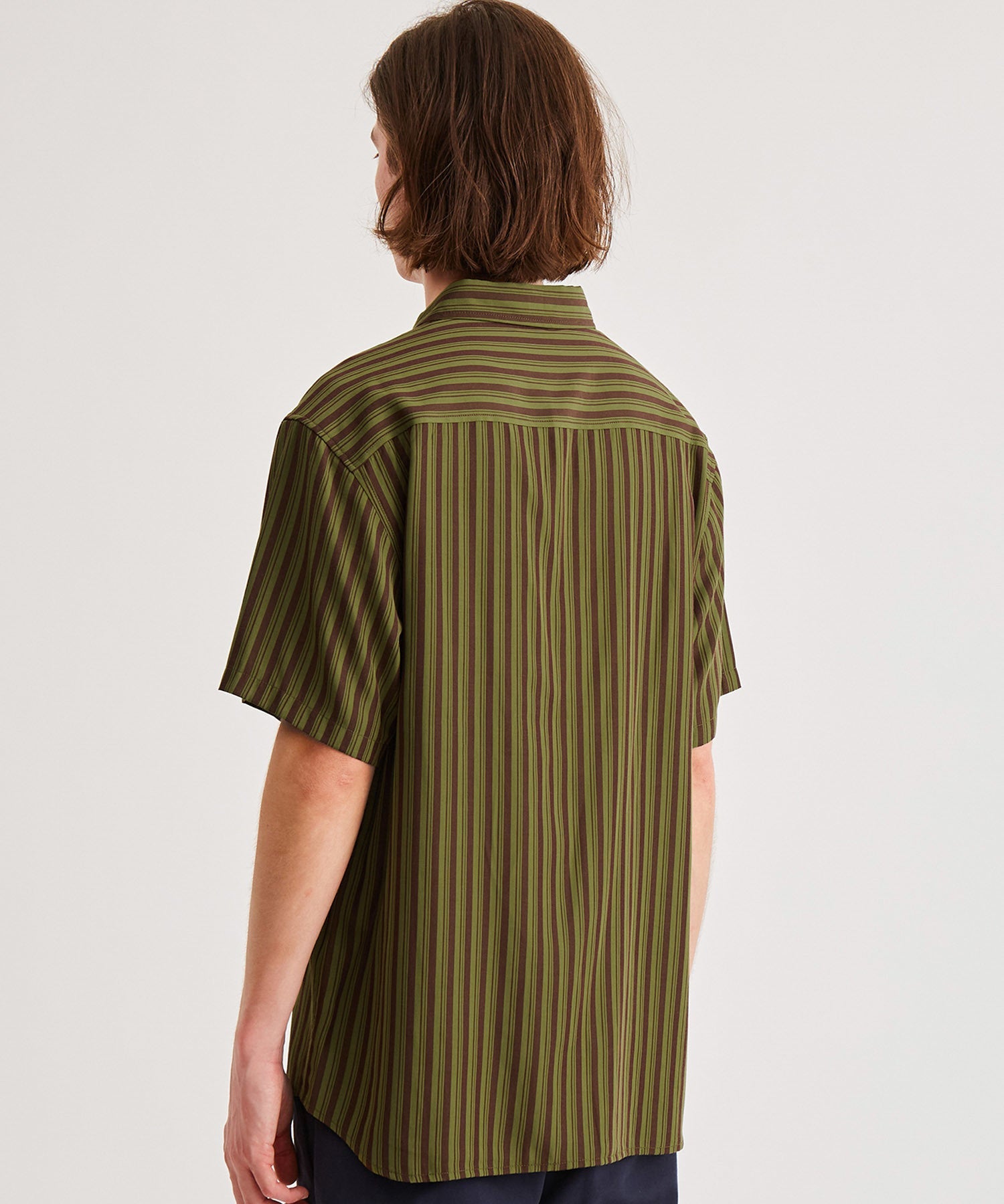 Random Stripe Regular Collar S/S Shirt | Saturdays NYC Japan