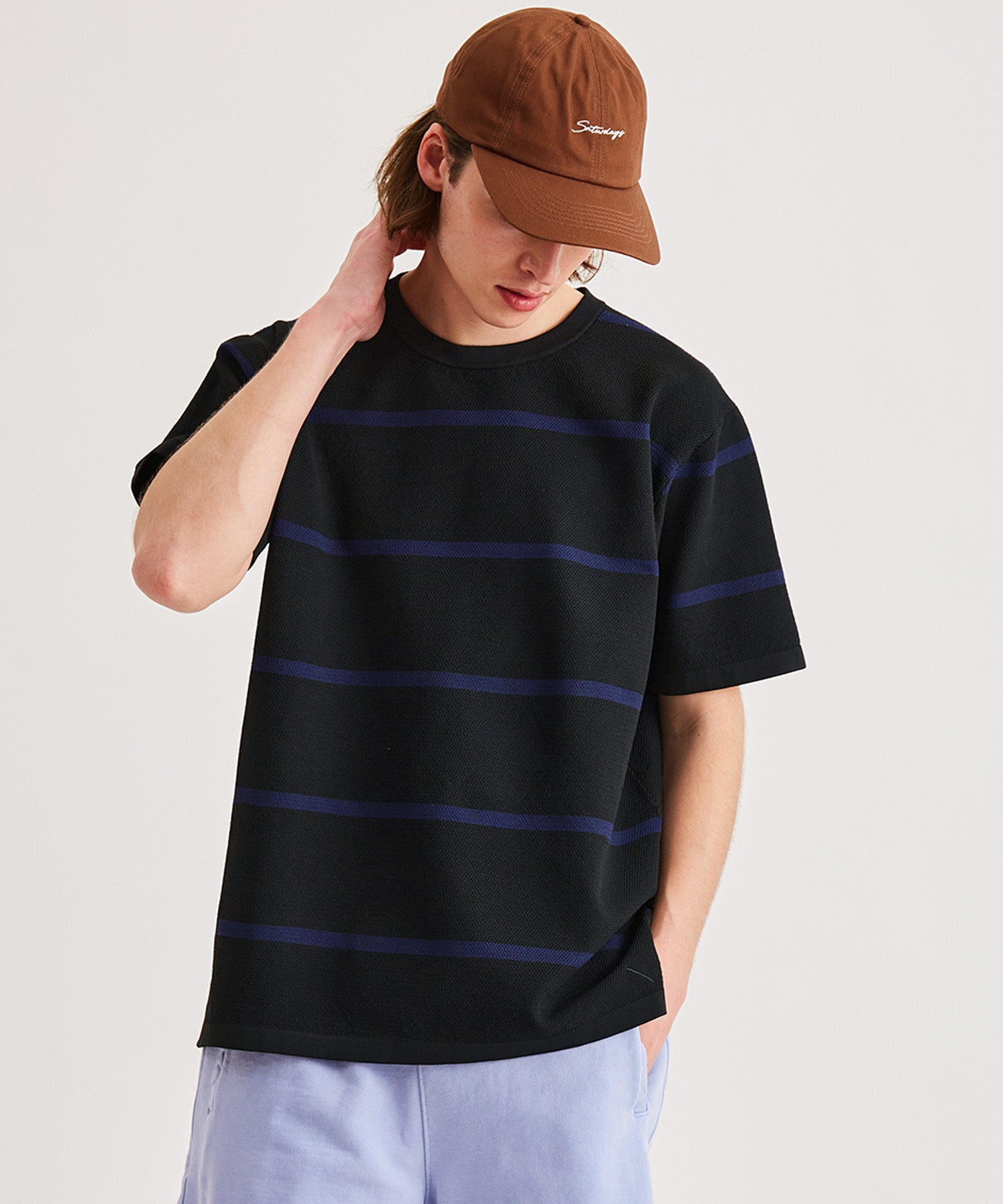 Knit Border S/S Tee