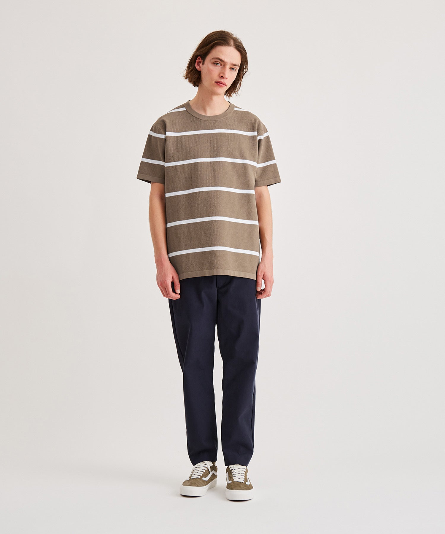 Knit Border S/S Tee