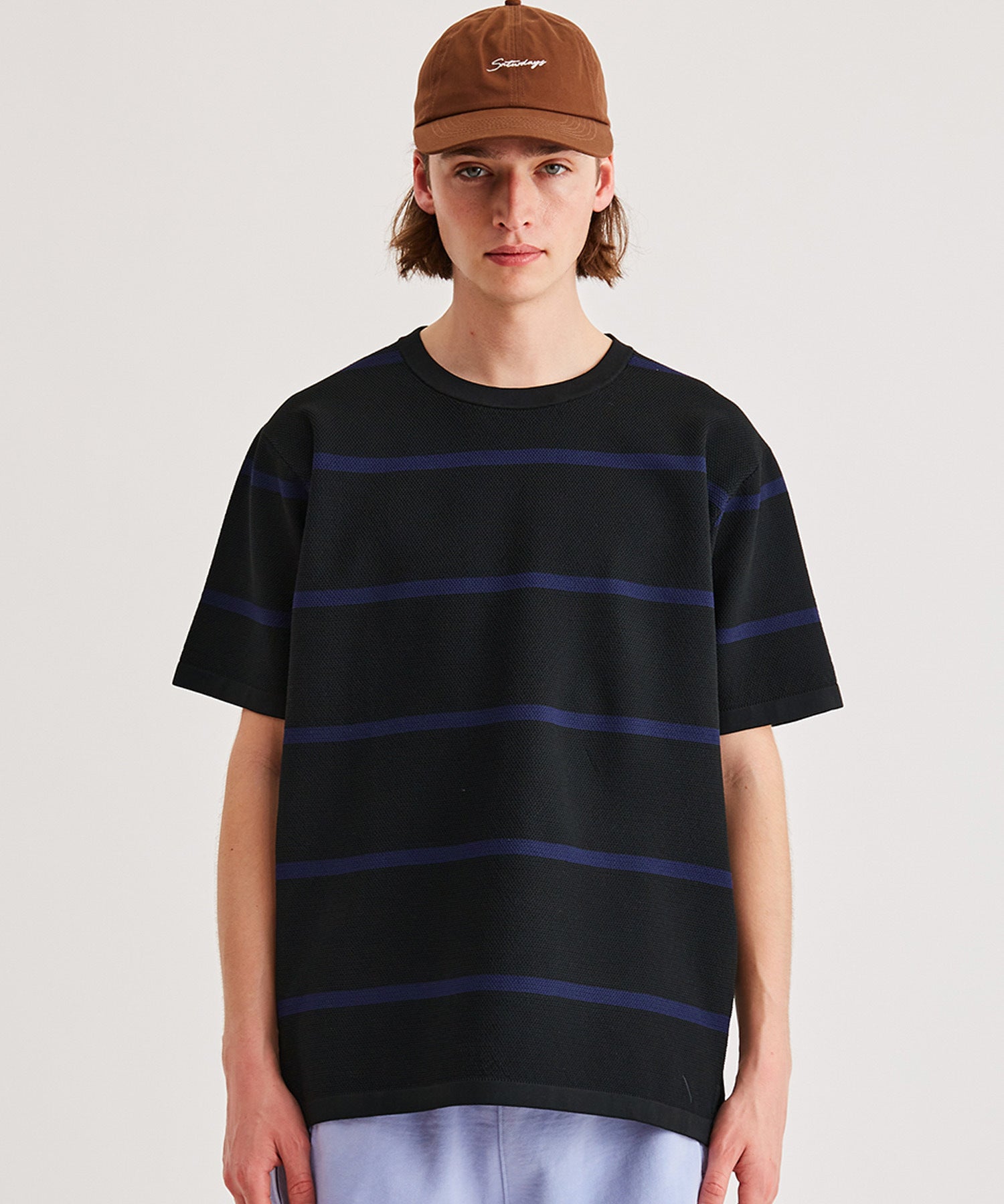 Knit Border S/S Tee