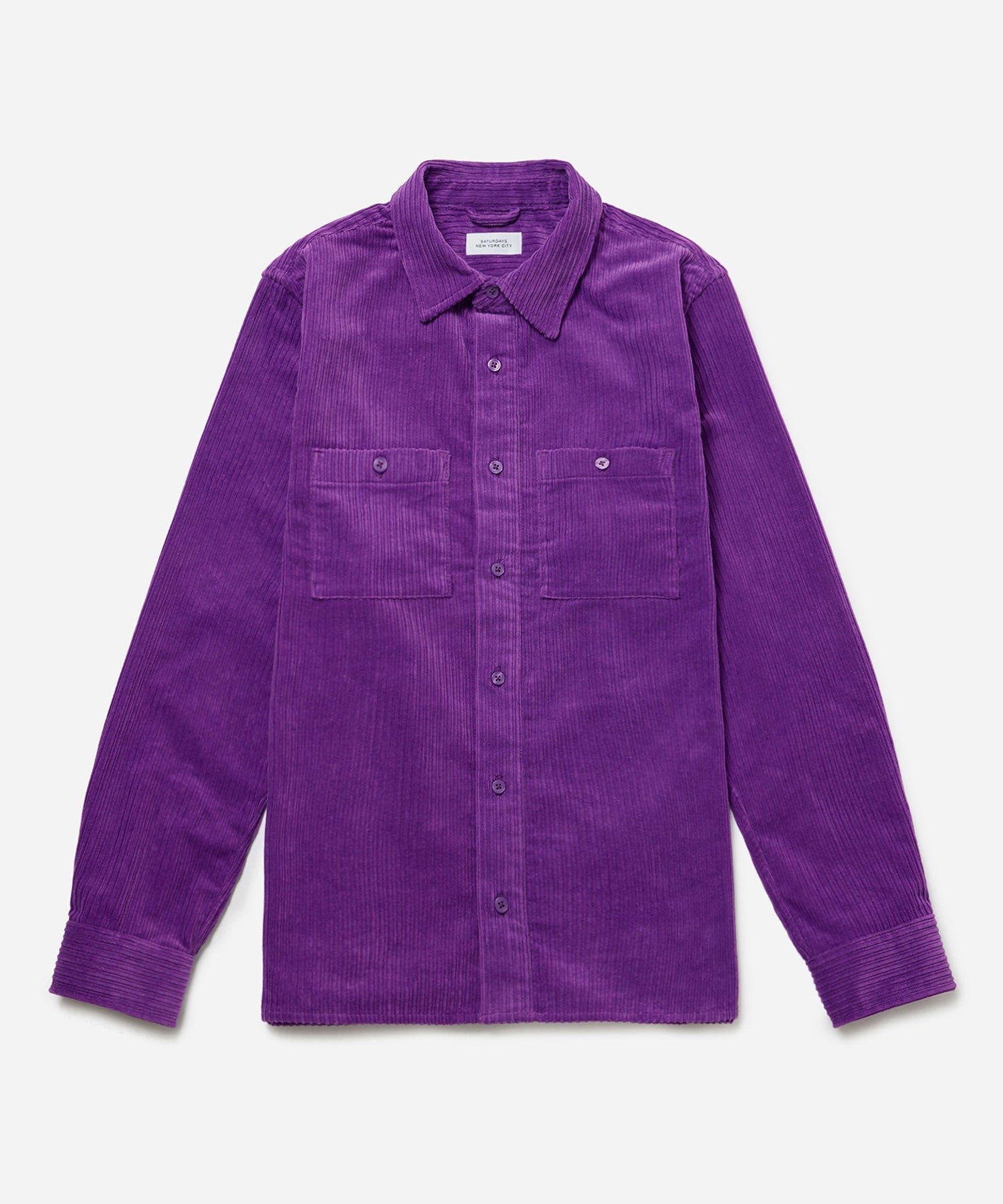 Nolan Wide Wale Cord Long Sleeve Shirt