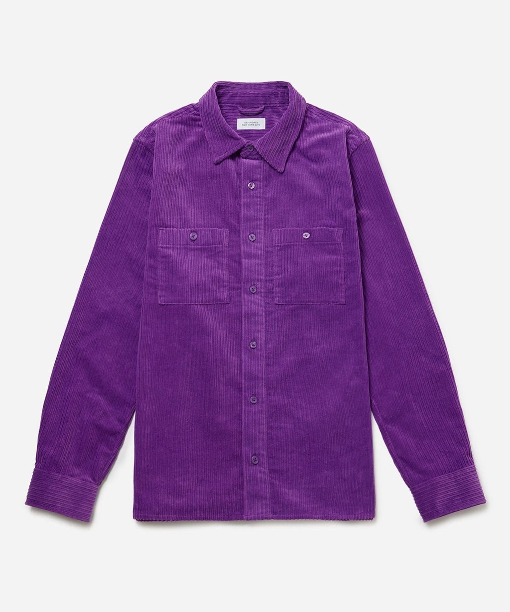 NOLAN WIDE WALE CORD LONG SLEEVE SHIRT