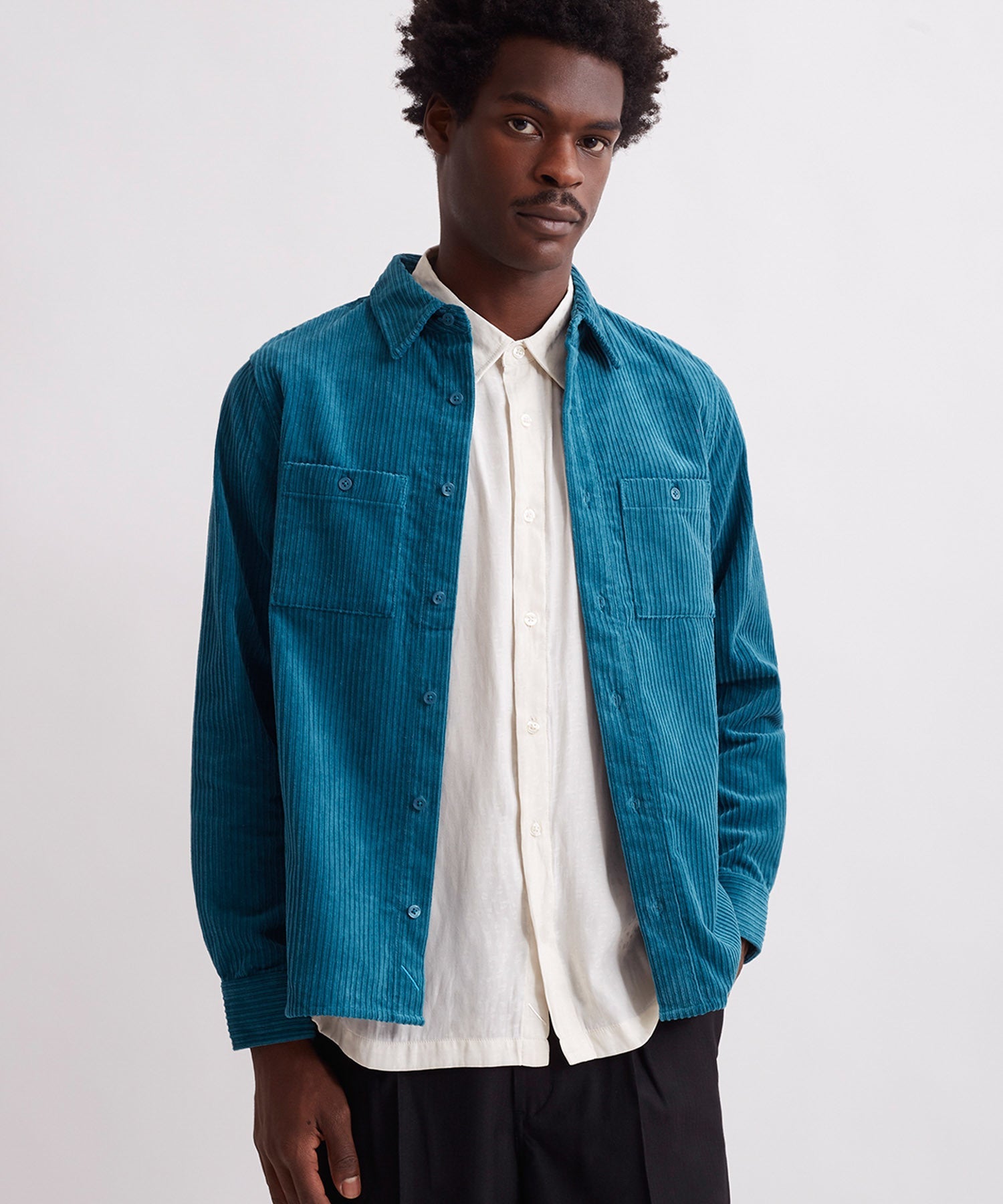 Nolan Wide Wale Cord Long Sleeve Shirt