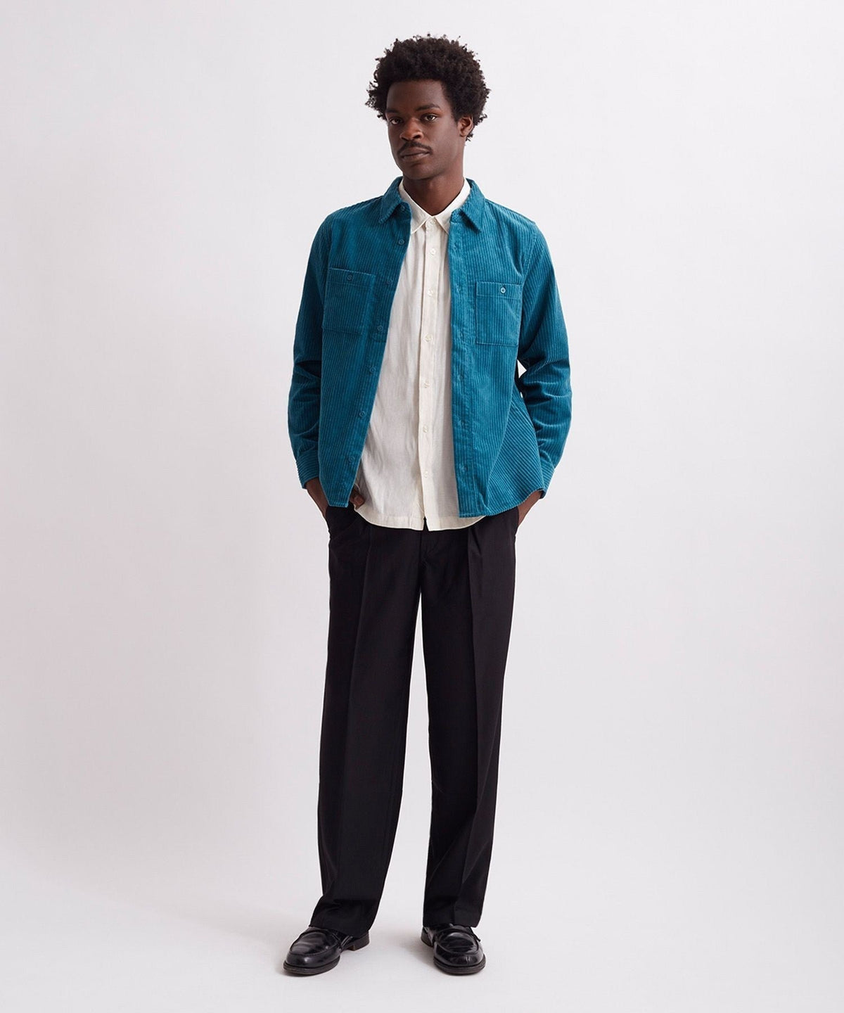NOLAN WIDE WALE CORD LONG SLEEVE SHIRT
