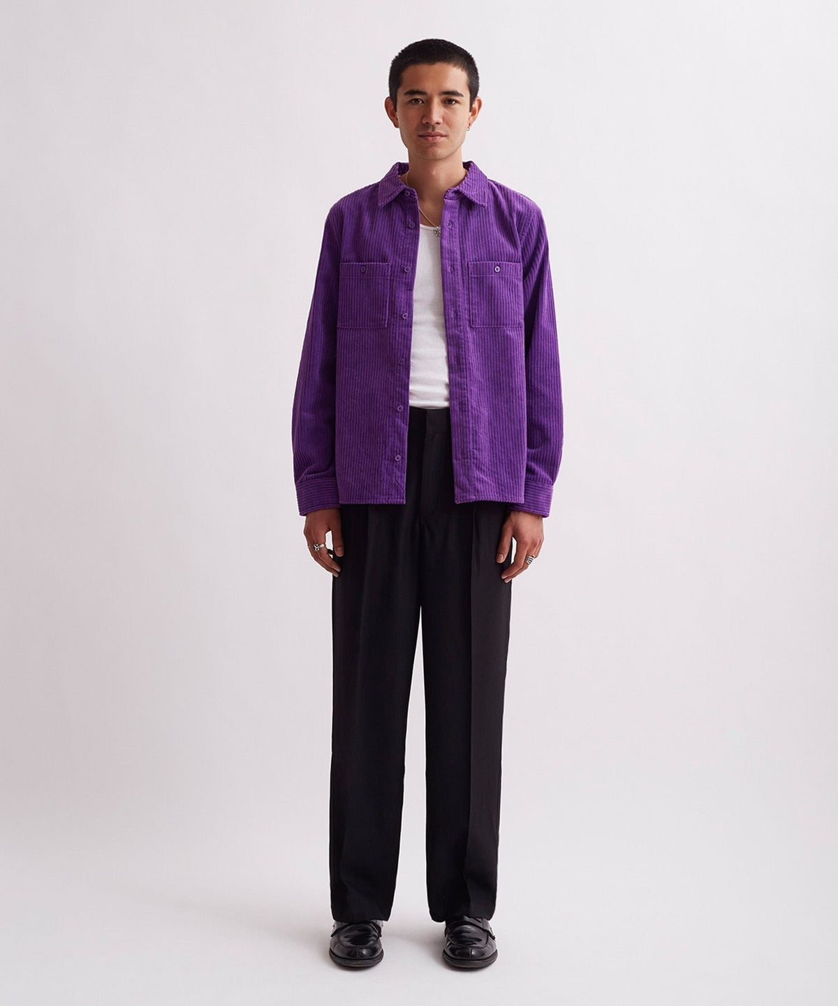 NOLAN WIDE WALE CORD LONG SLEEVE SHIRT