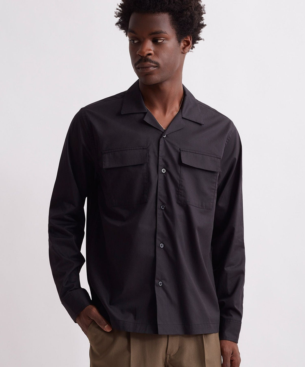 MARCO DOUBLE POCKET LONG SLEEVE SHIRT
