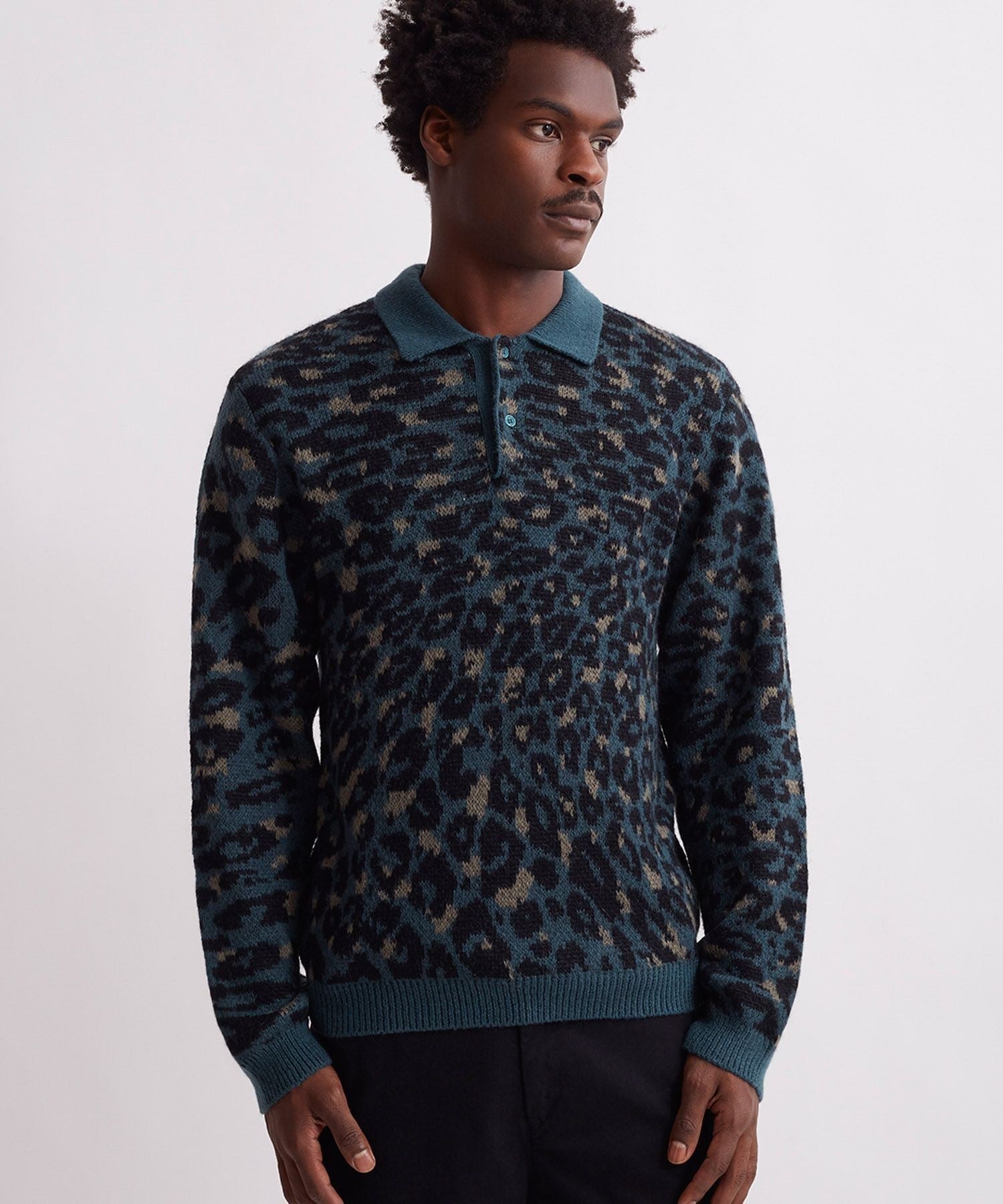 BEAUCHAMP MOHAIR POLO SWEATER