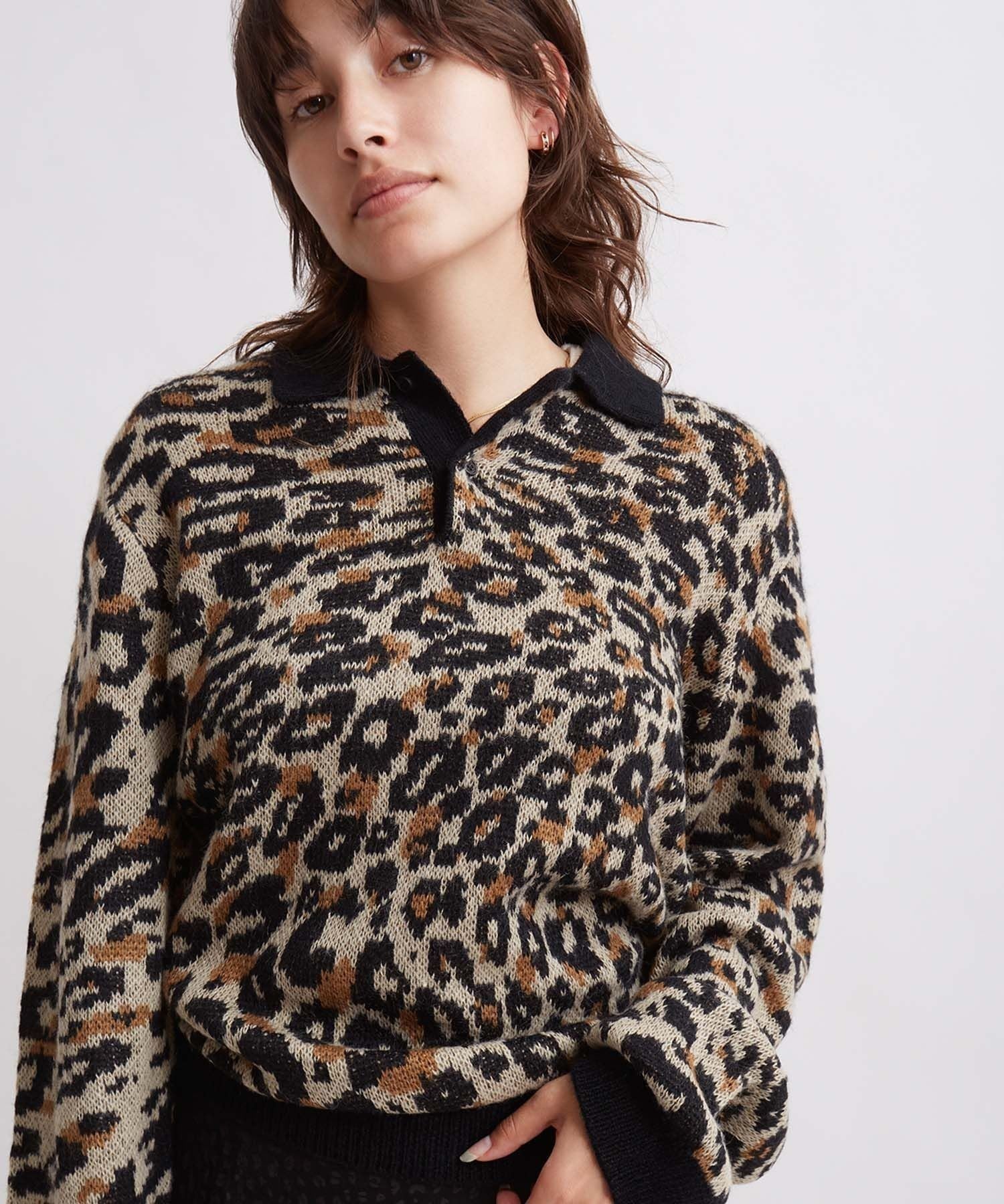 BEAUCHAMP MOHAIR POLO SWEATER