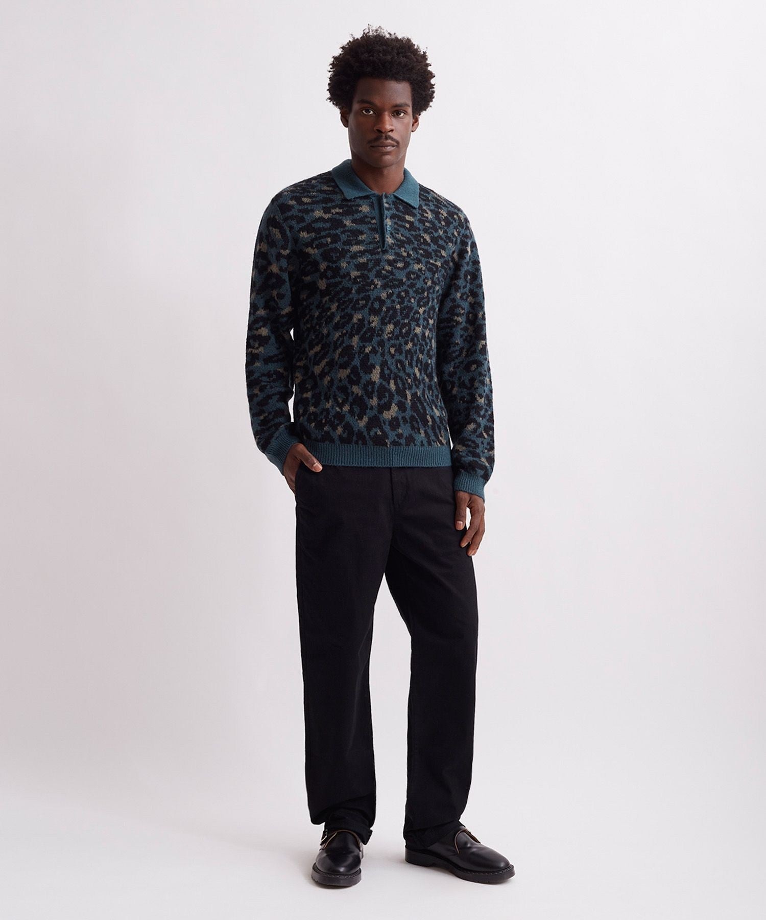 BEAUCHAMP MOHAIR POLO SWEATER