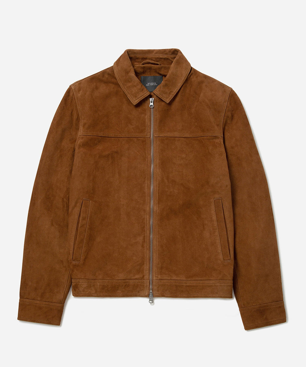 Harrison Suede Trucker Jacket | Saturdays NYC Japan