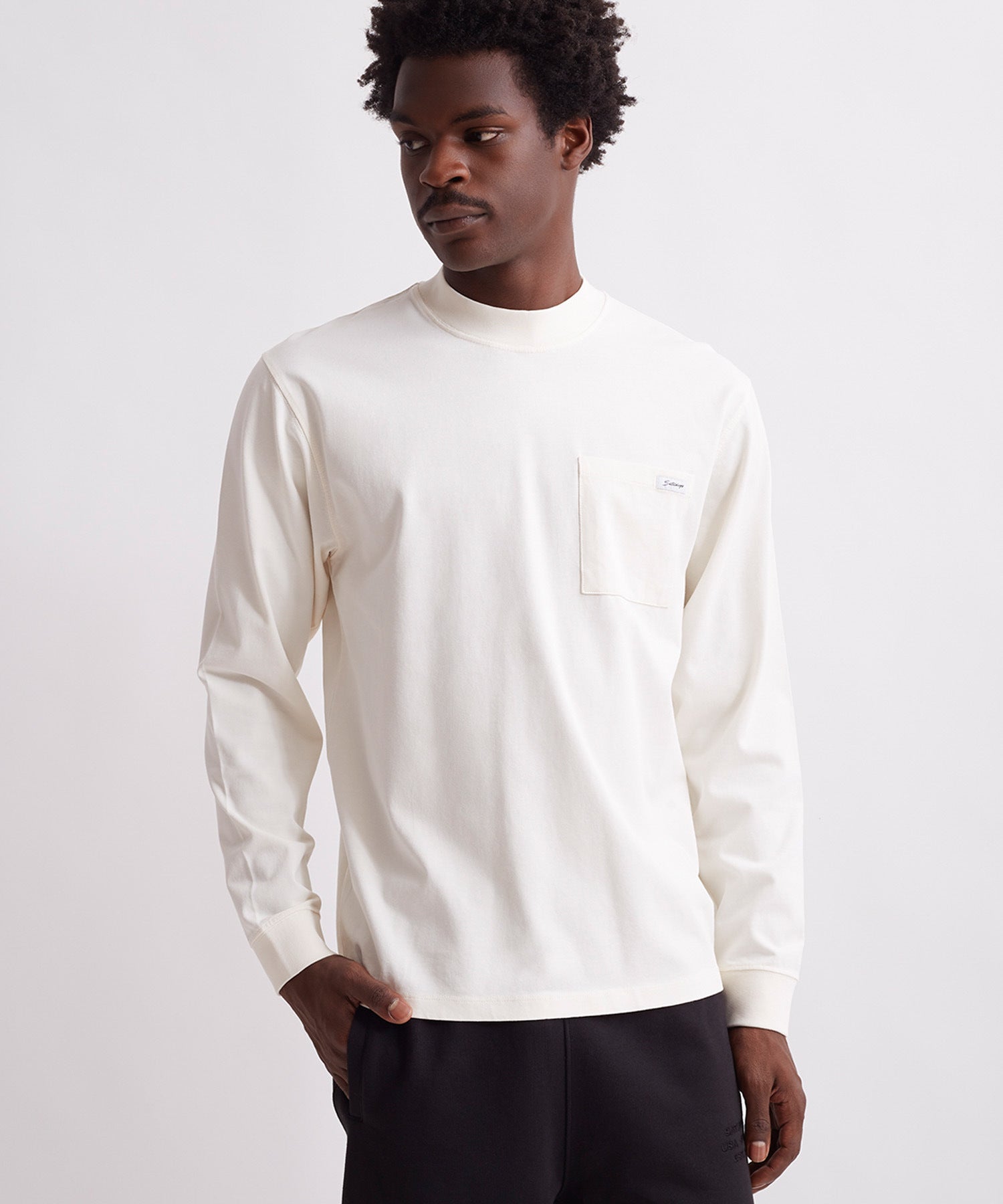 Dekalb Heavyweight Mockneck Long Sleeve Tee | Saturdays NYC Japan