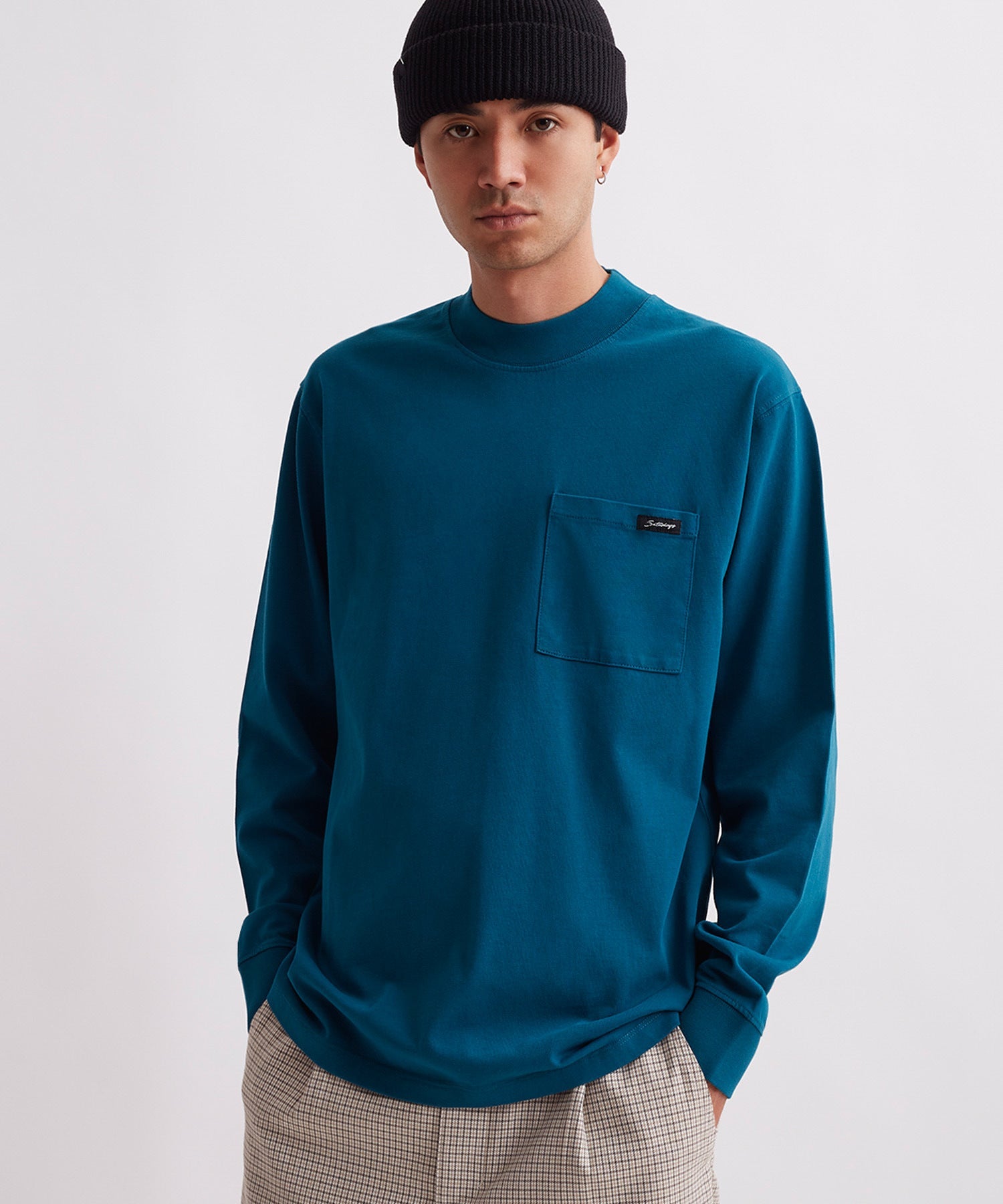 Dekalb Heavyweight Mockneck Long Sleeve Tee | Saturdays NYC Japan