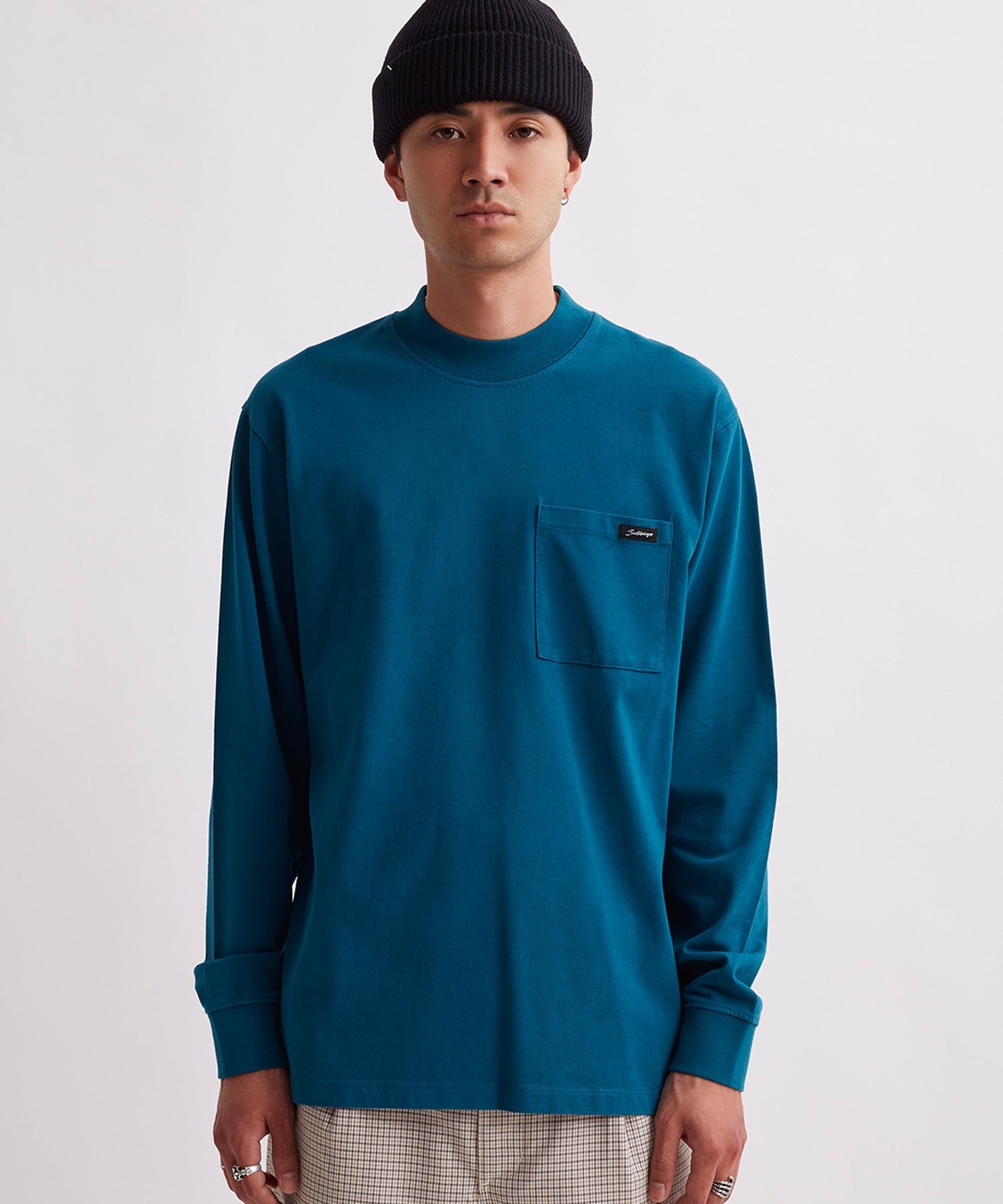 Dekalb Heavyweight Mockneck Long Sleeve Tee | Saturdays NYC Japan