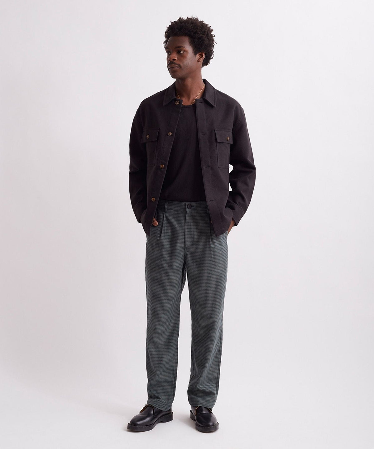DEAN HOUNDSTOOTH TROUSER