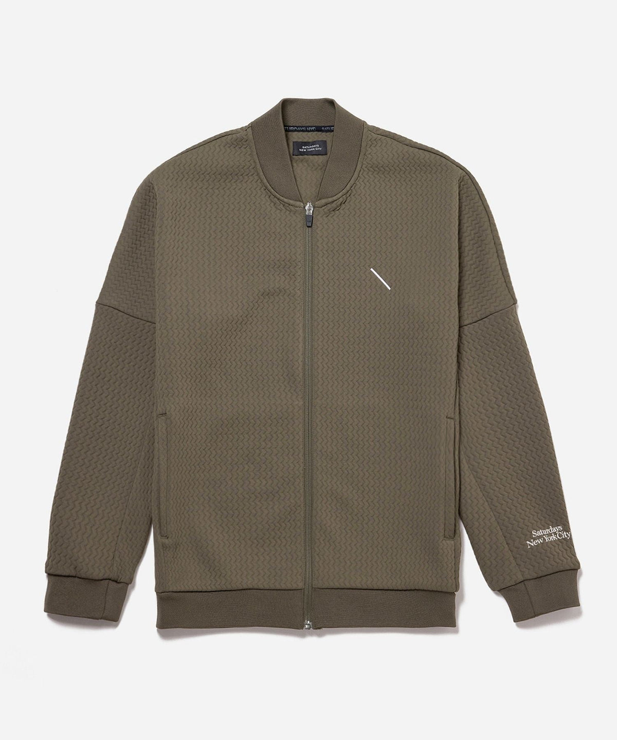 Quilt Jacquard Full Zip Jacket