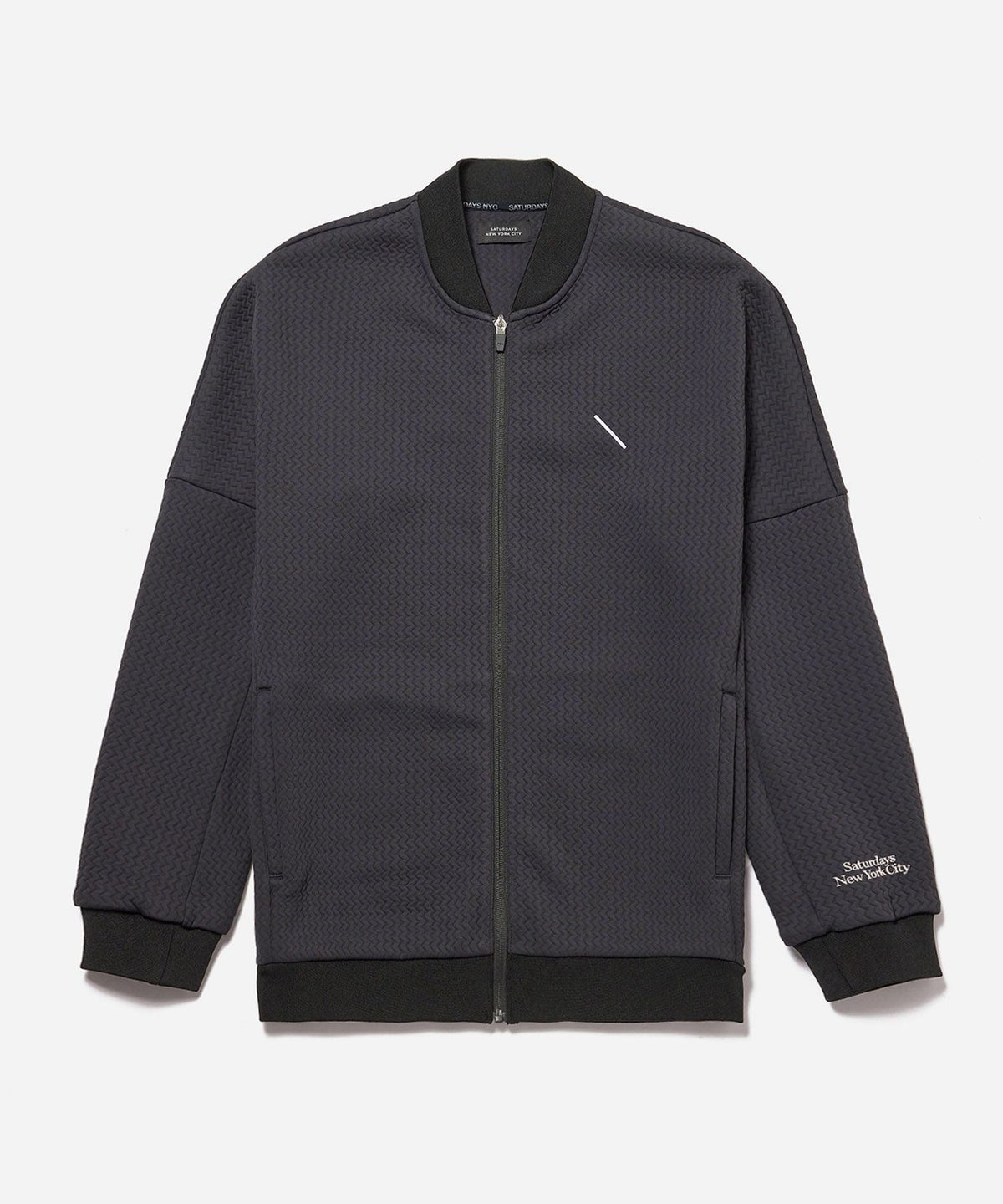 Quilt Jacquard Full Zip Jacket