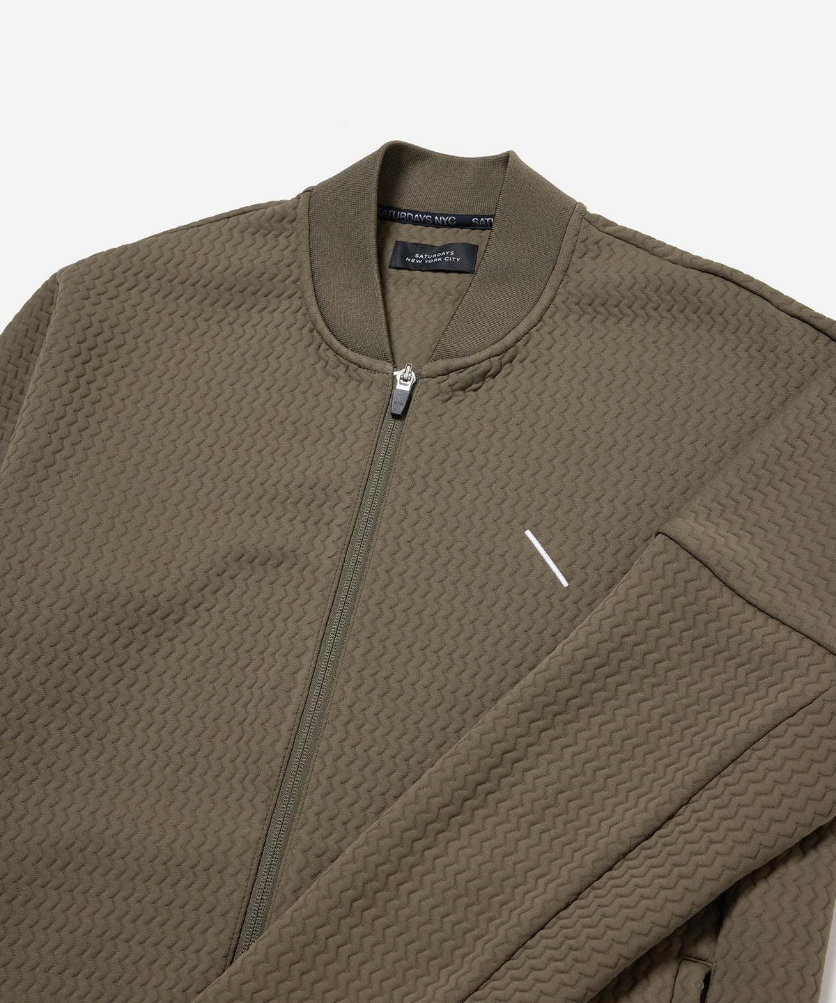 Quilt Jacquard Full Zip Jacket
