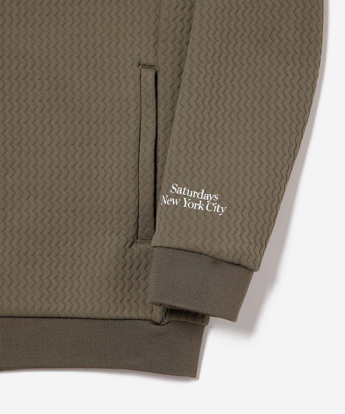 Quilt Jacquard Full Zip Jacket
