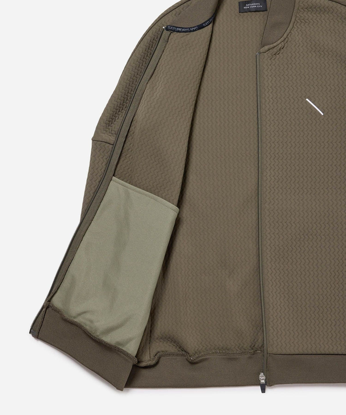 Quilt Jacquard Full Zip Jacket