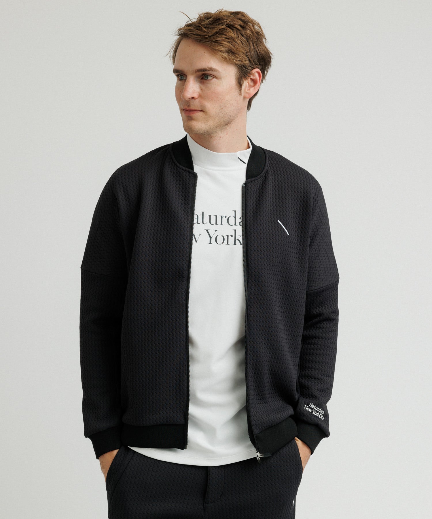 Quilt Jacquard Full Zip Jacket | Saturdays NYC Japan