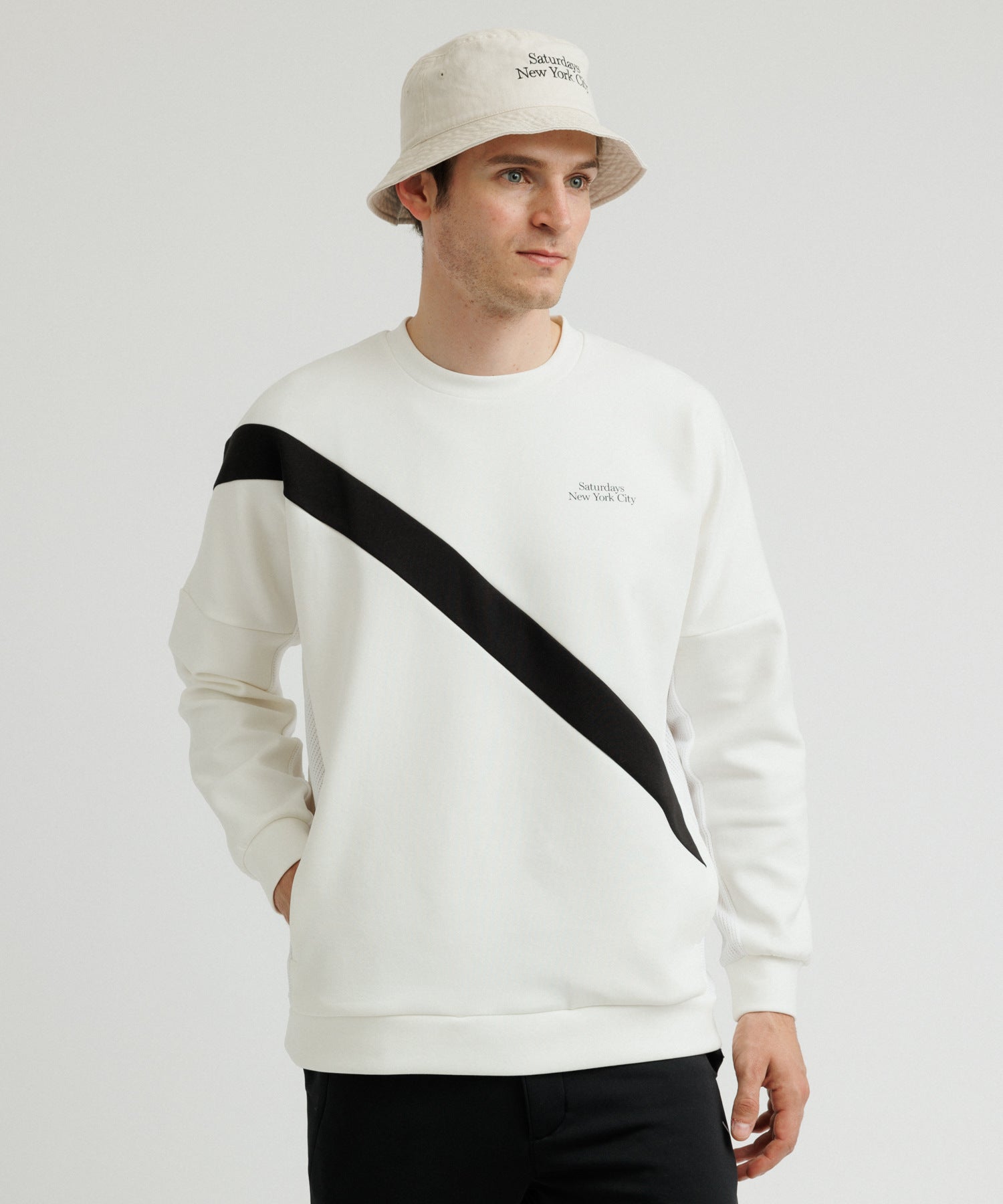 saturdaysNYC サタデーズニューヨークシティ　スラッシュスウェット Slash L/S Crew Pullover | Saturdays NYC Japan