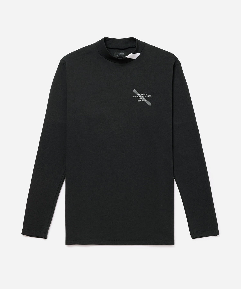 Gotham Slash Chest L/S Mock Shirt | Saturdays NYC Japan Gotham Slash Chest L/S Mock Shirt | Saturdays NYC Japan