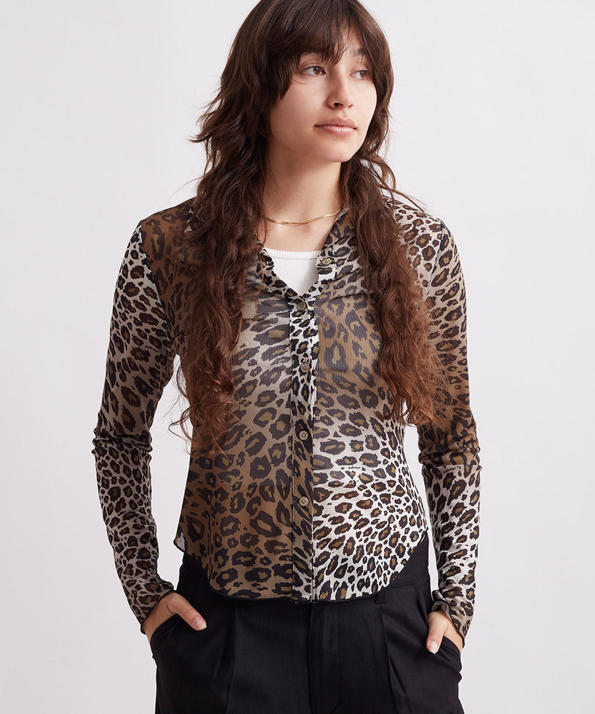 Gabriella Sound Leopard Long Sleeve Shirt