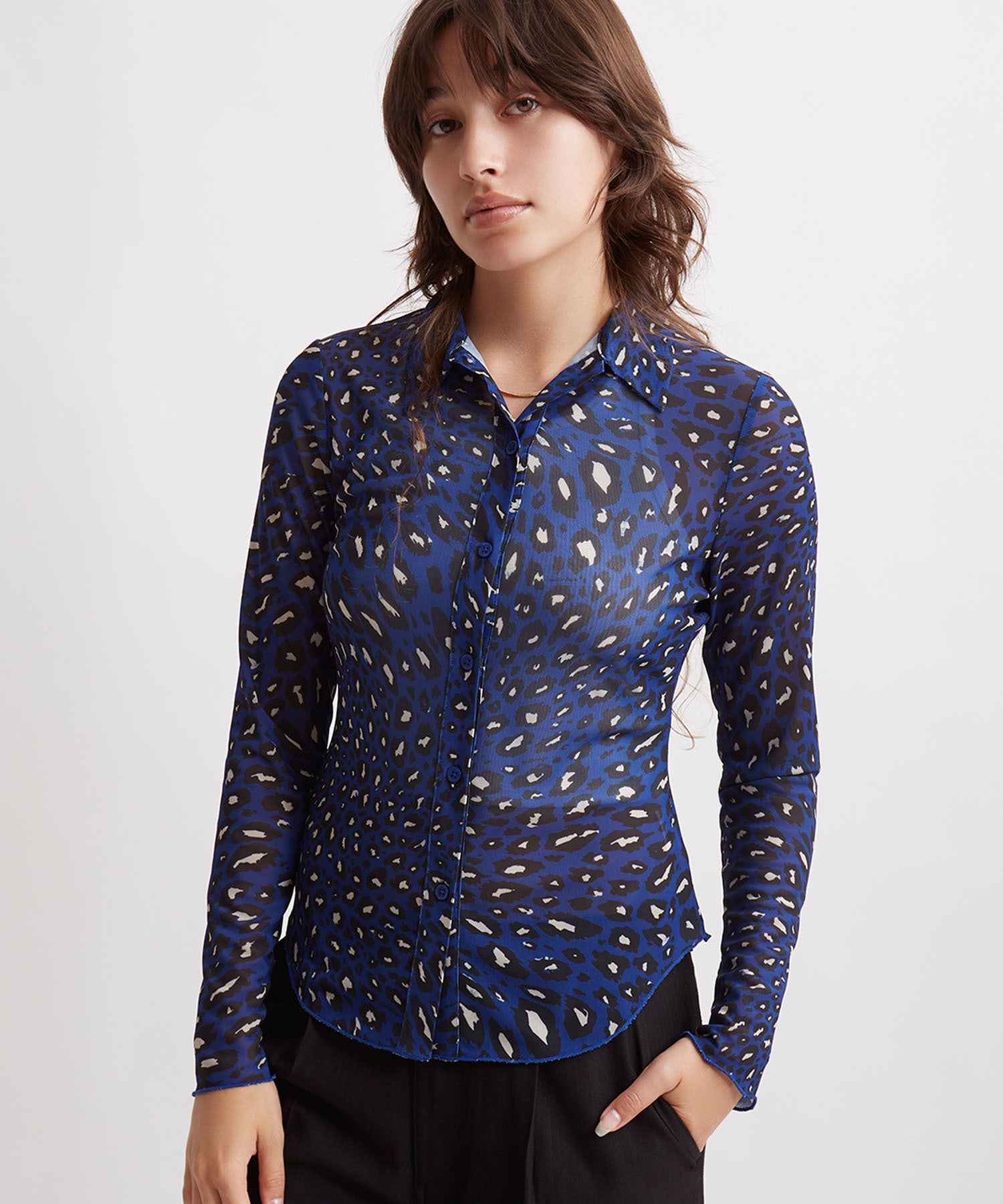 Gabriella Sound Leopard Long Sleeve Shirt | Saturdays NYC Japan