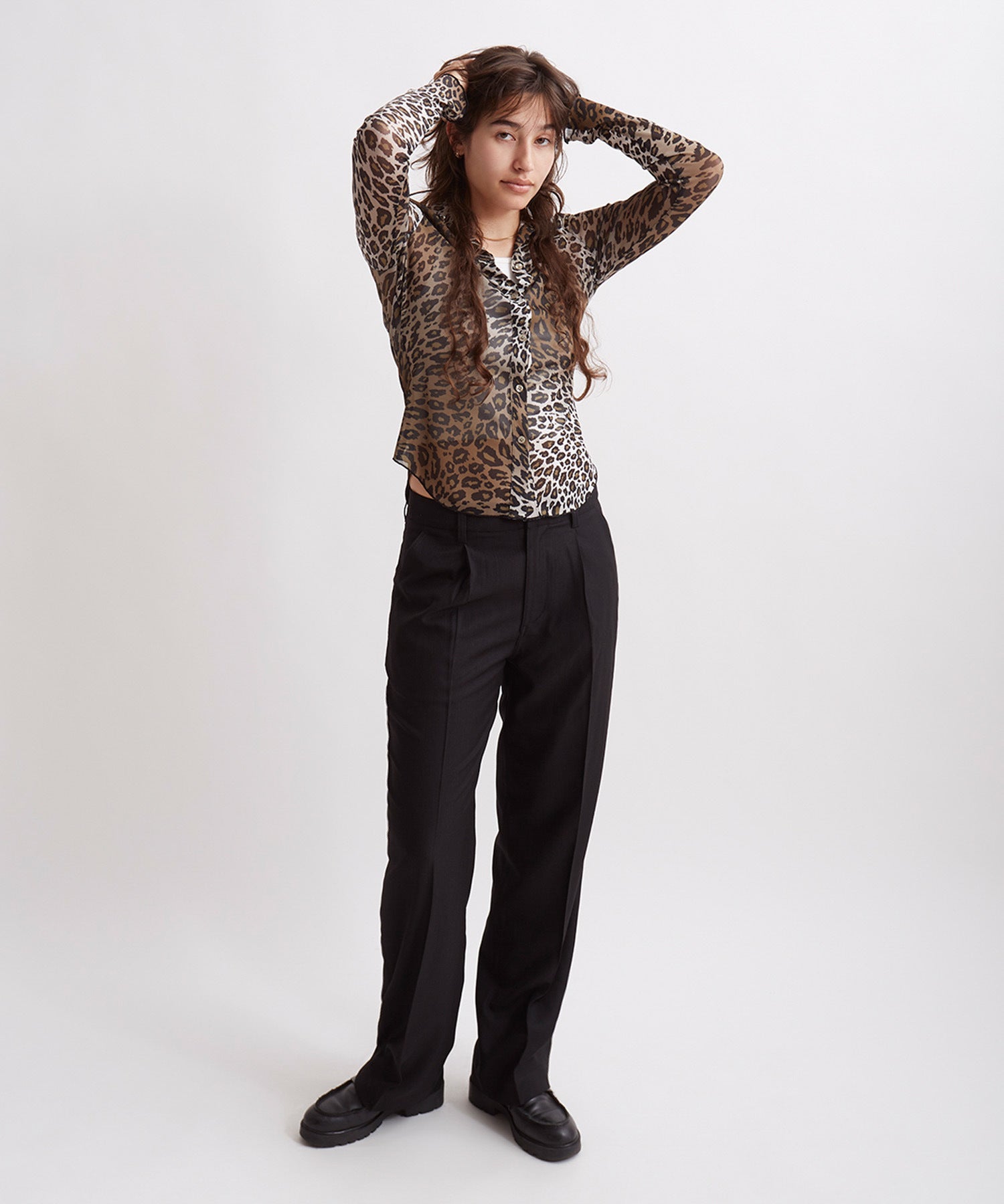 Gabriella Sound Leopard Long Sleeve Shirt | Saturdays NYC Japan