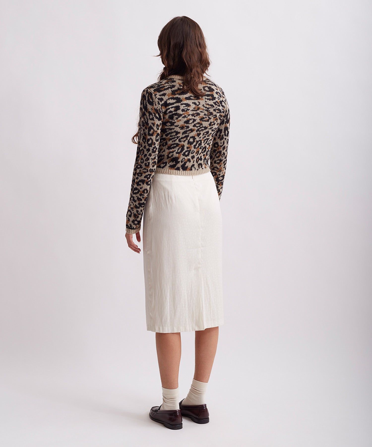 Denise Leopard Jacquard Skirt | Saturdays NYC Japan