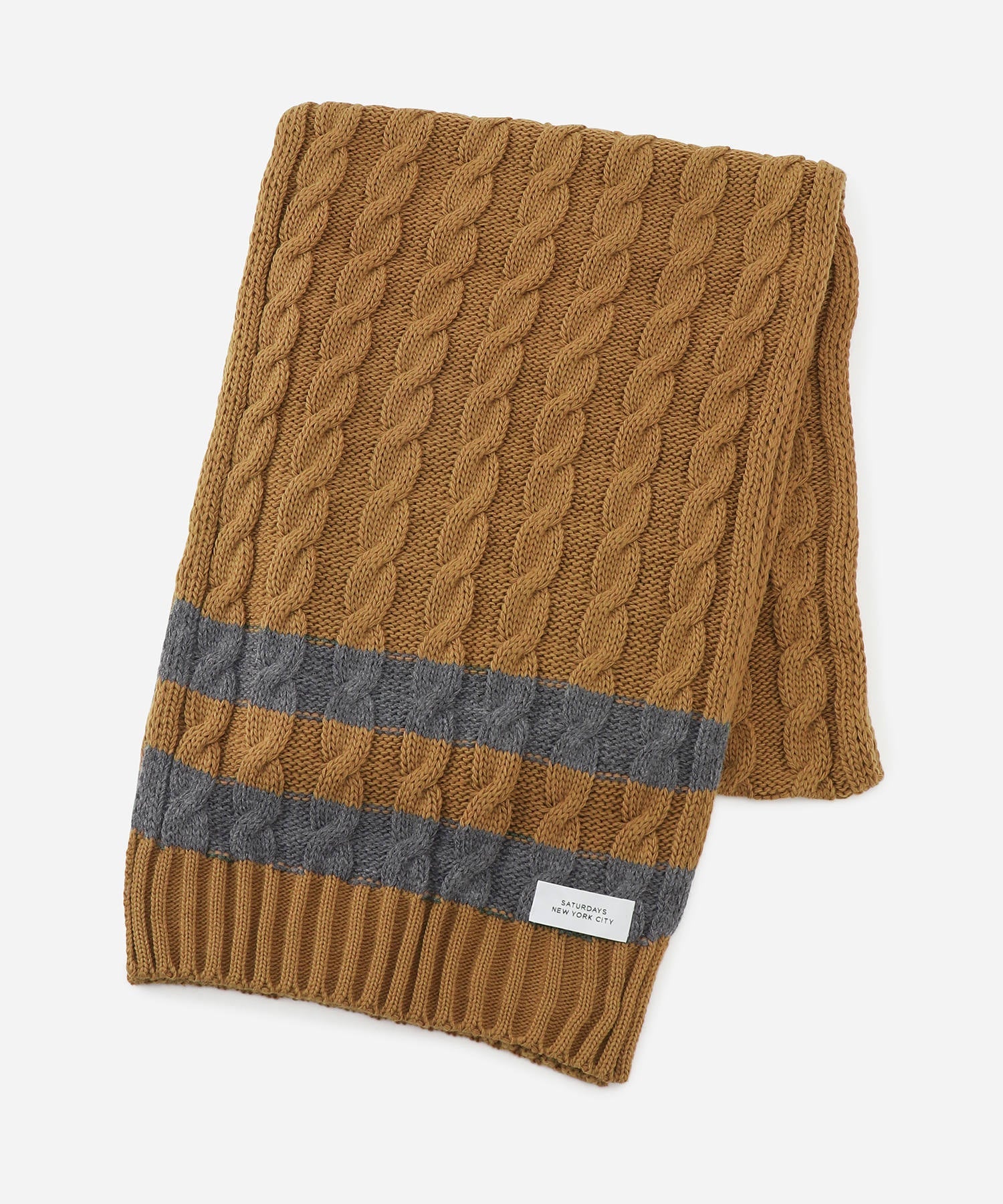 ★ベビーキャメル100％★ LARDINI ケーブル マフラー イタリア製 茶 ☆ベビーキャメル100％☆ LARDINI ケーブル マフラー イタリア製 茶